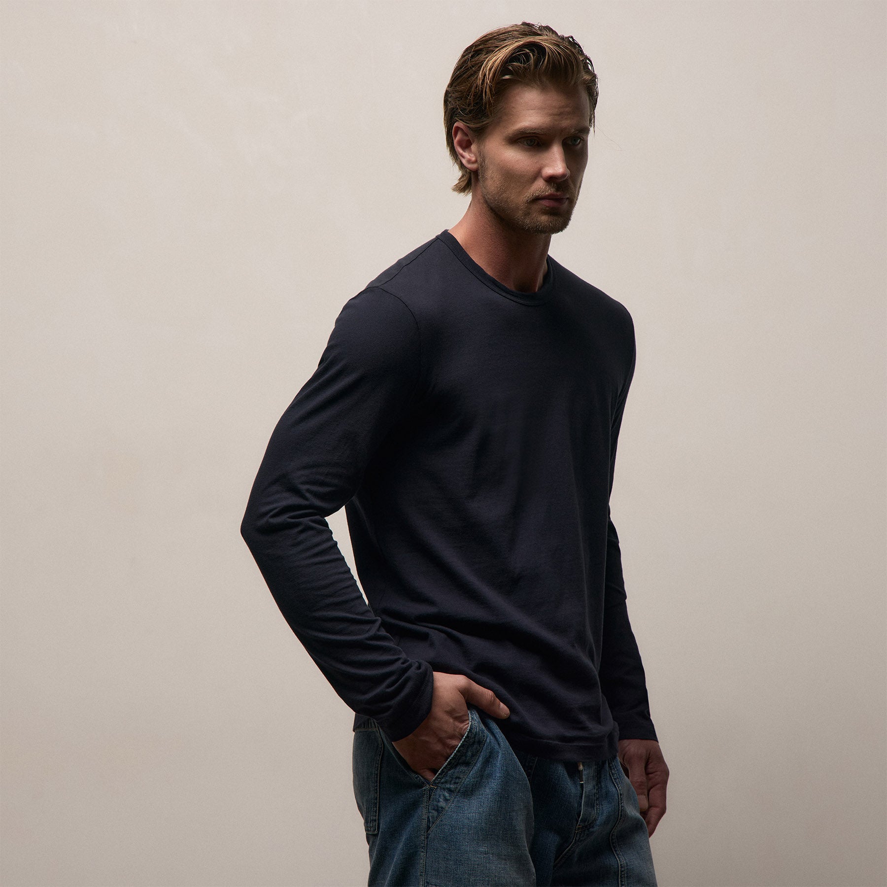 Long Sleeve Crew Neck - Deep