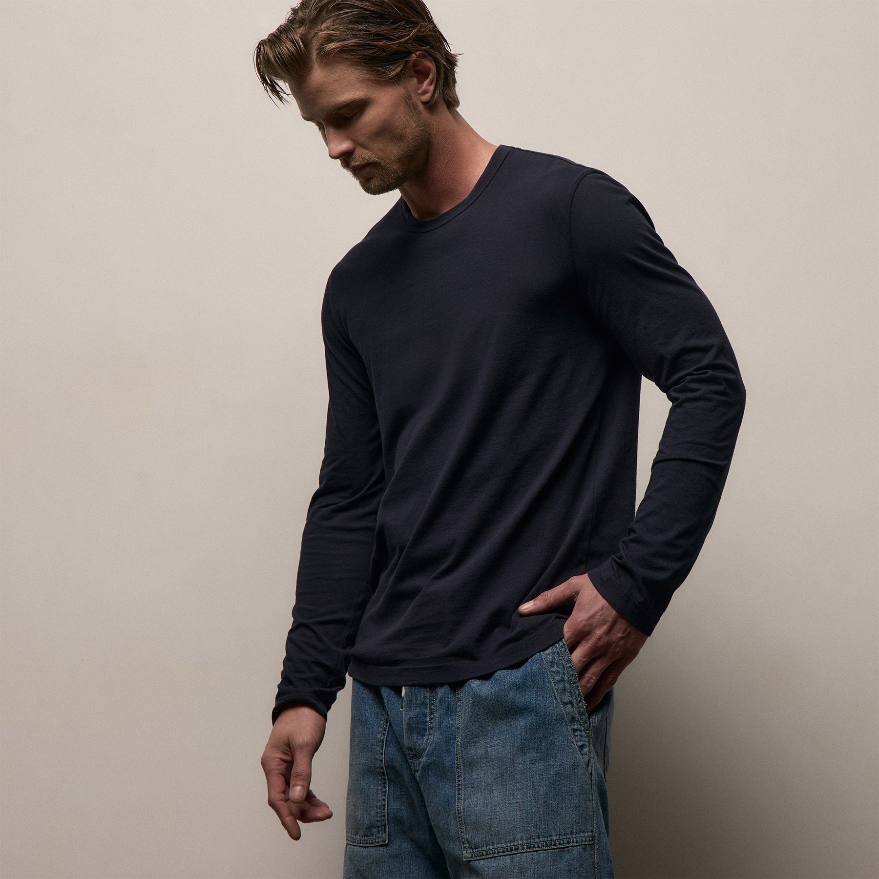 Long Sleeve Crew Neck - Deep
