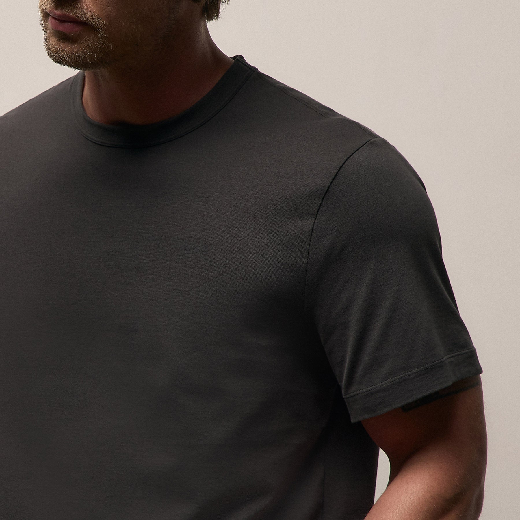Heavy Luxe Jersey Crew - Magma