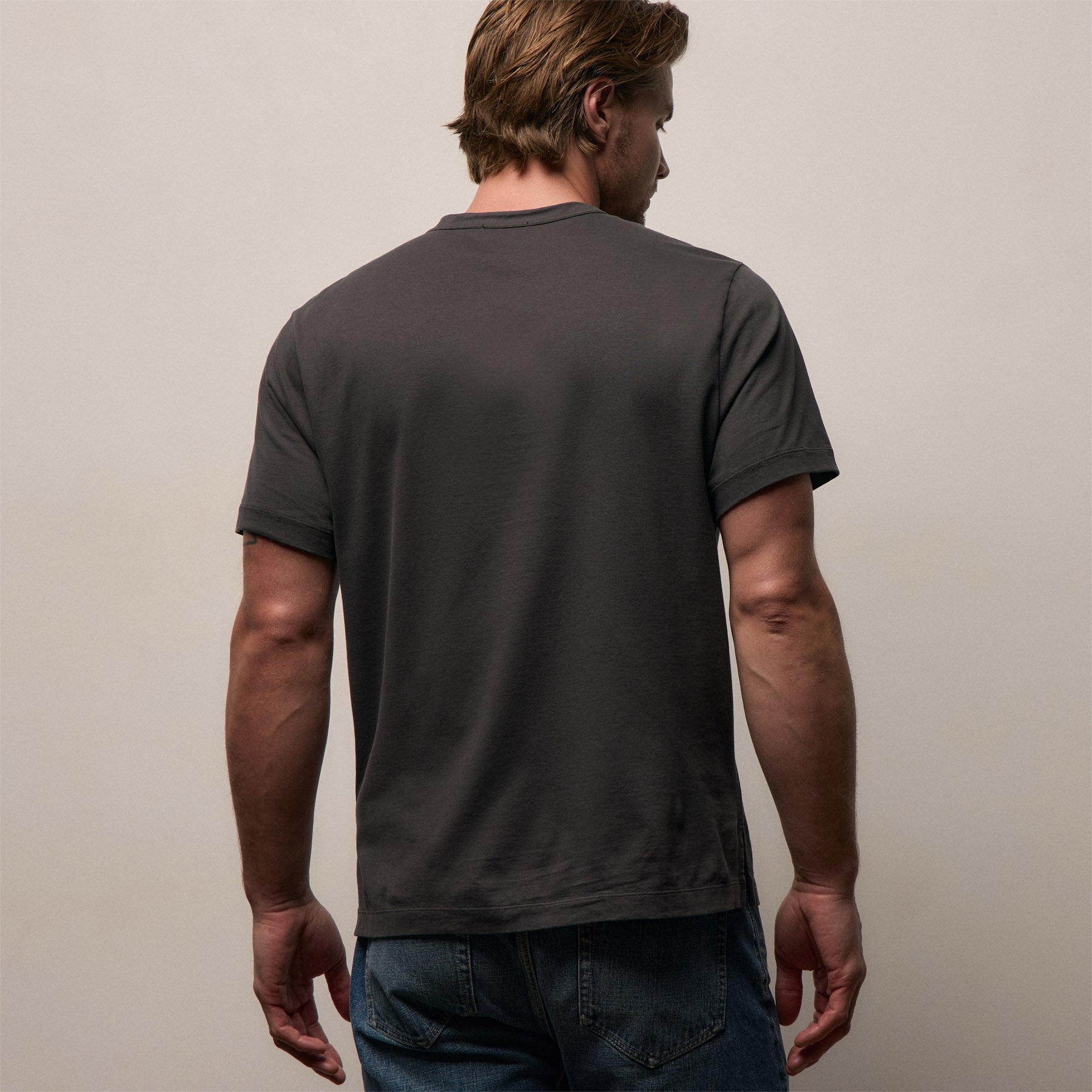 Heavy Luxe Jersey Crew - Magma