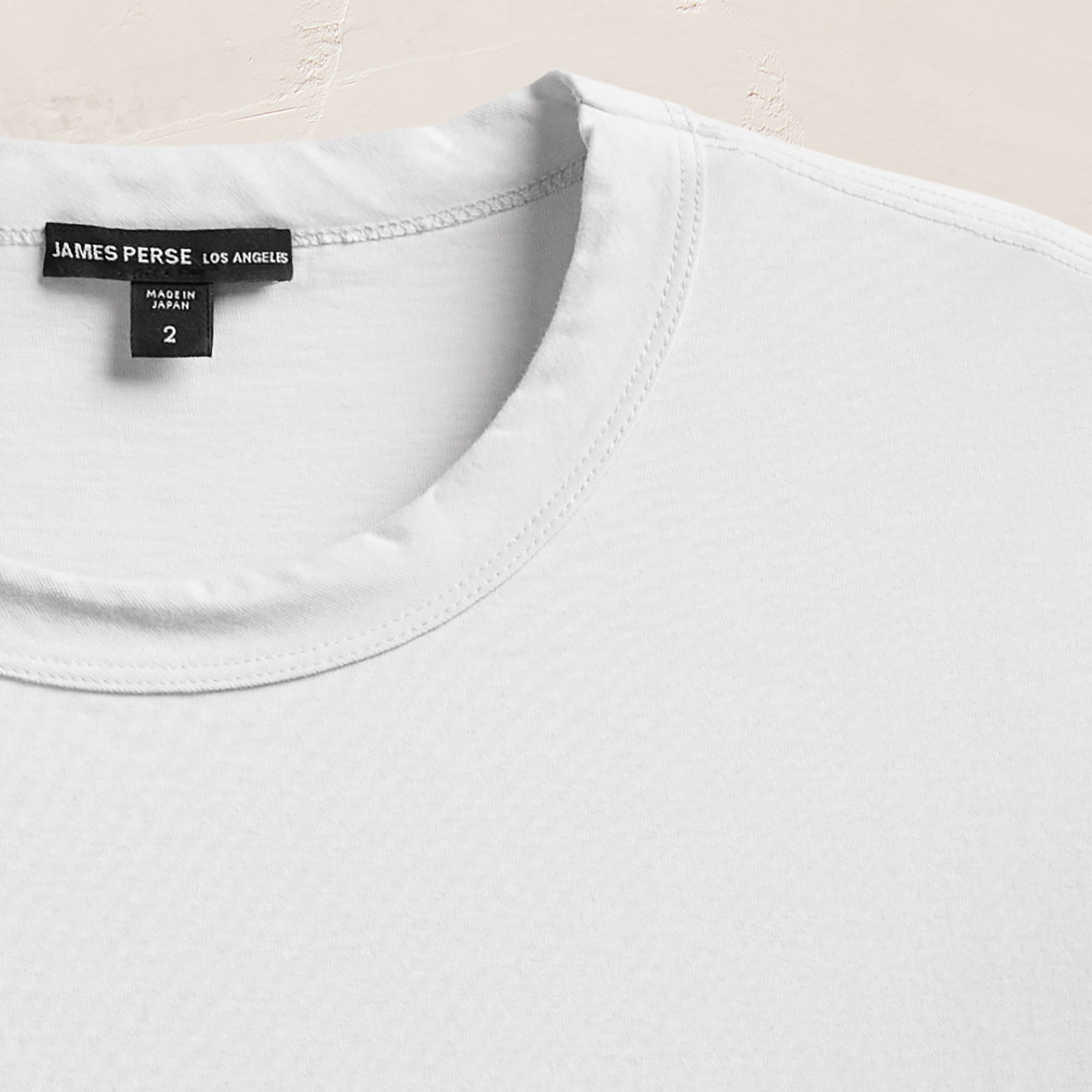 Heavy Luxe Jersey Crew - White