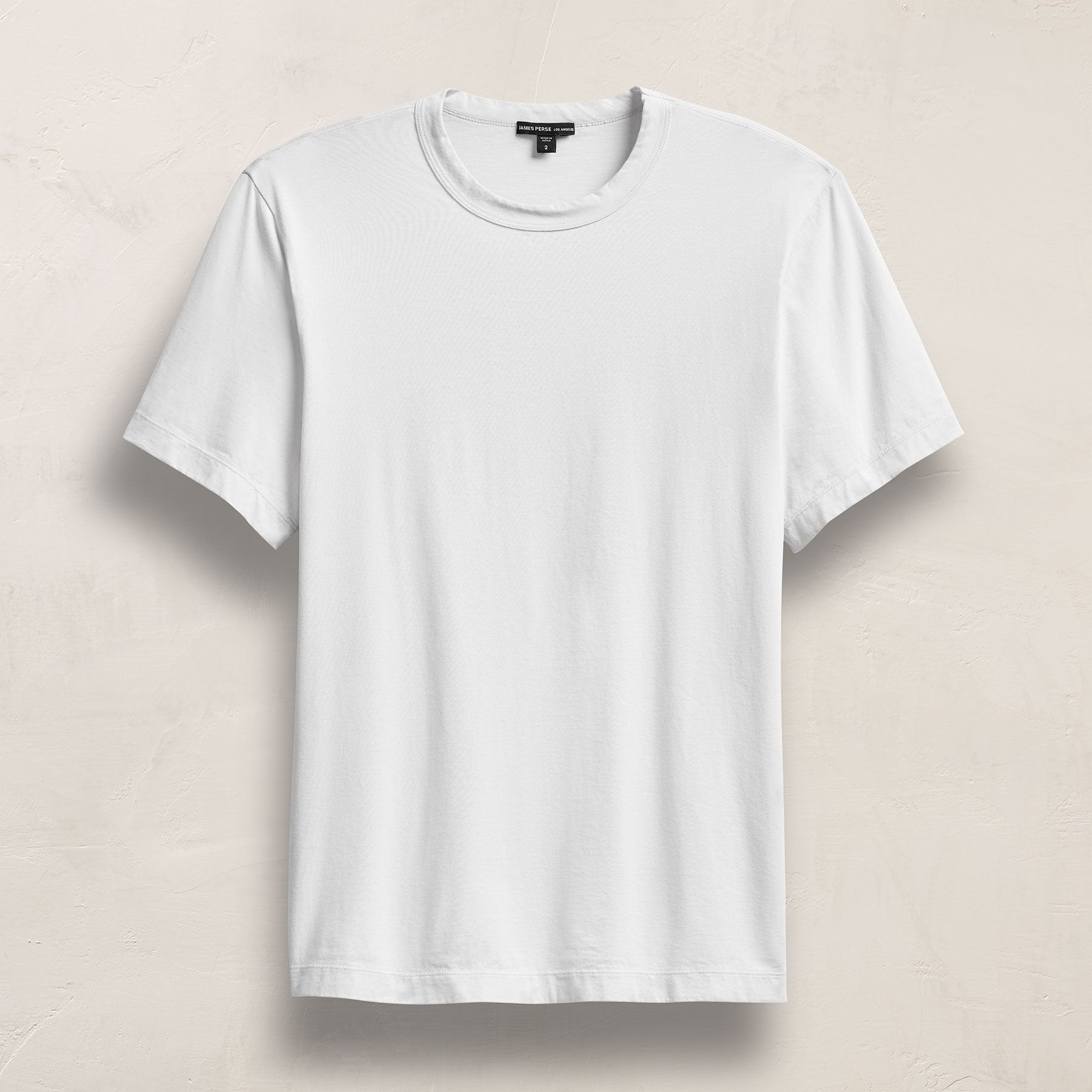 Heavy Luxe Jersey Crew - White