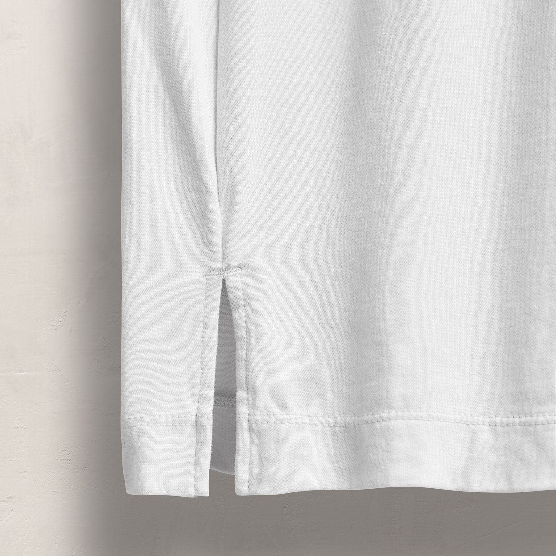 Heavy Luxe Jersey Crew - White