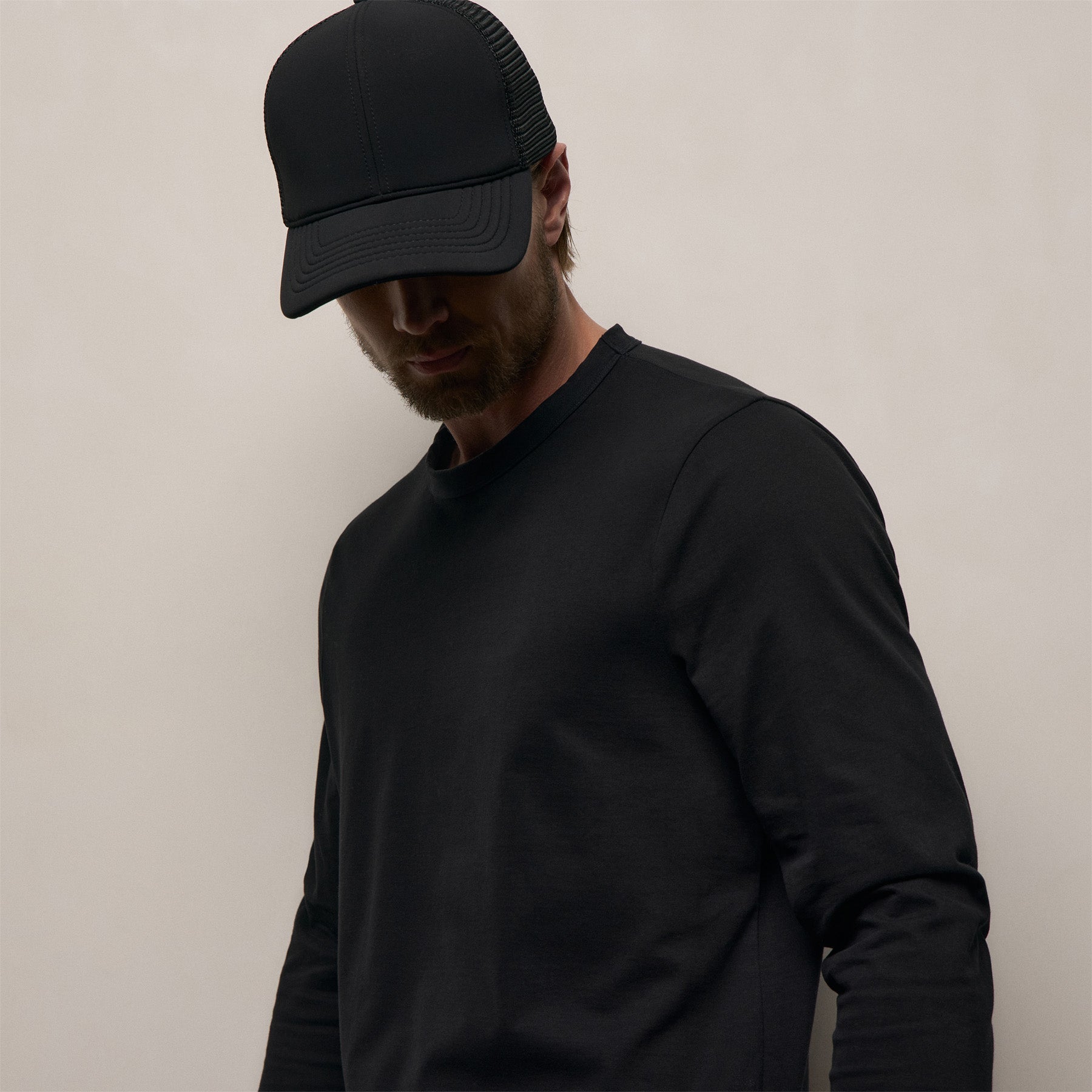 Heavy Luxe Jersey Long Sleeve - Black