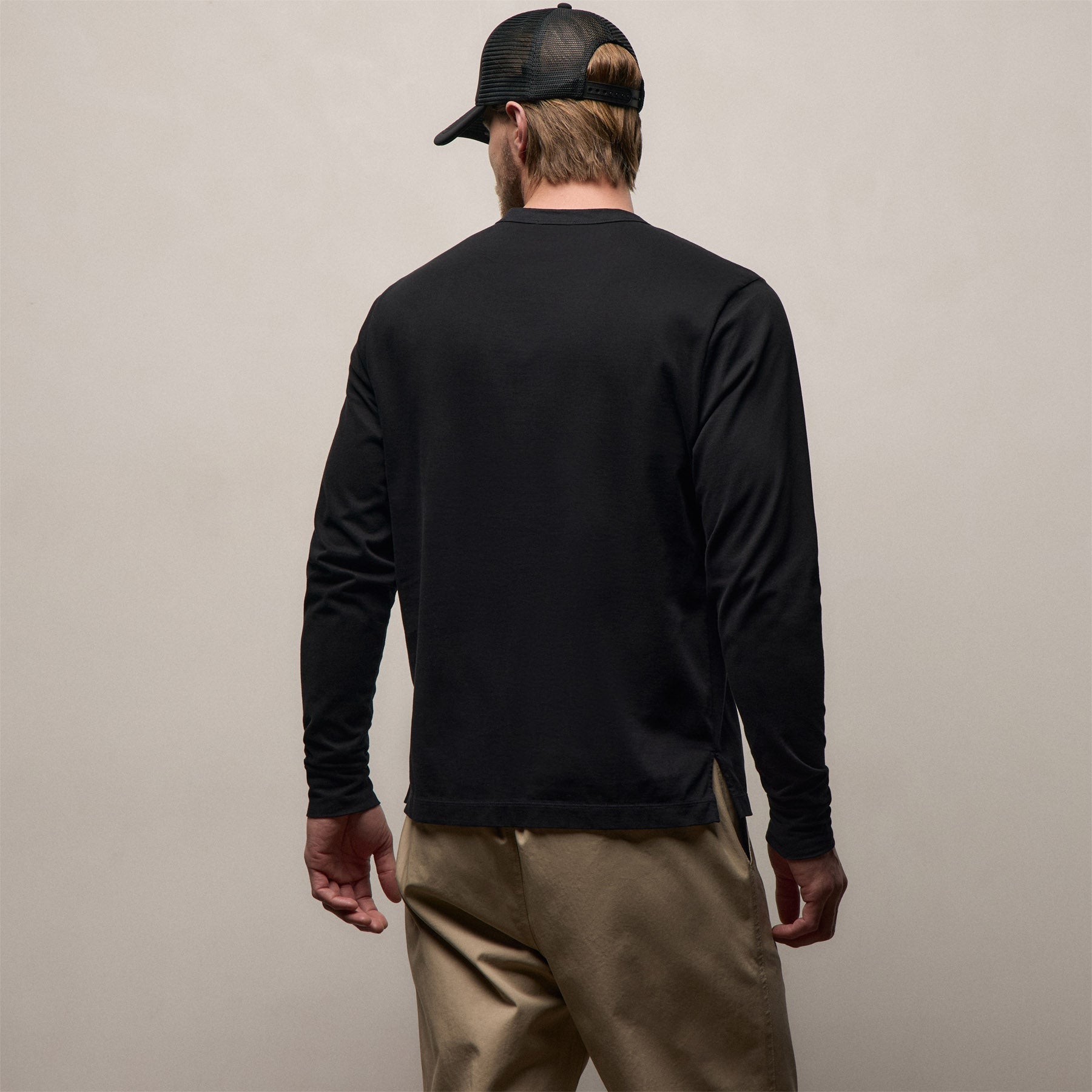 Heavy Luxe Jersey Long Sleeve - Black
