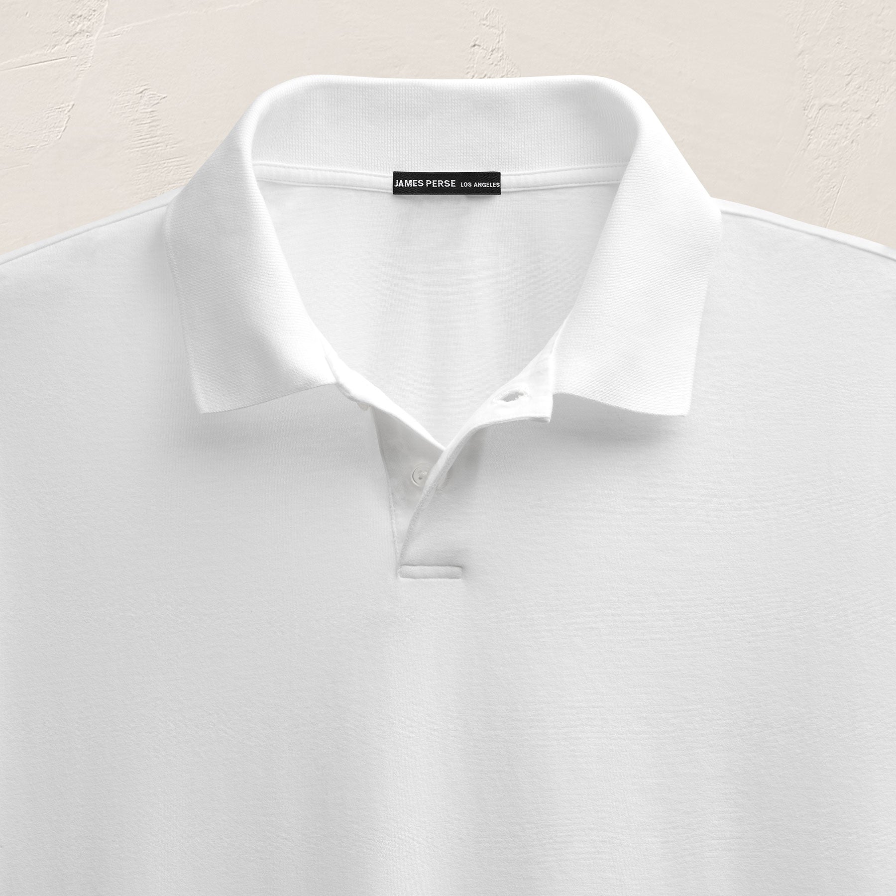Heavy Luxe Jersey Oversized Polo - White