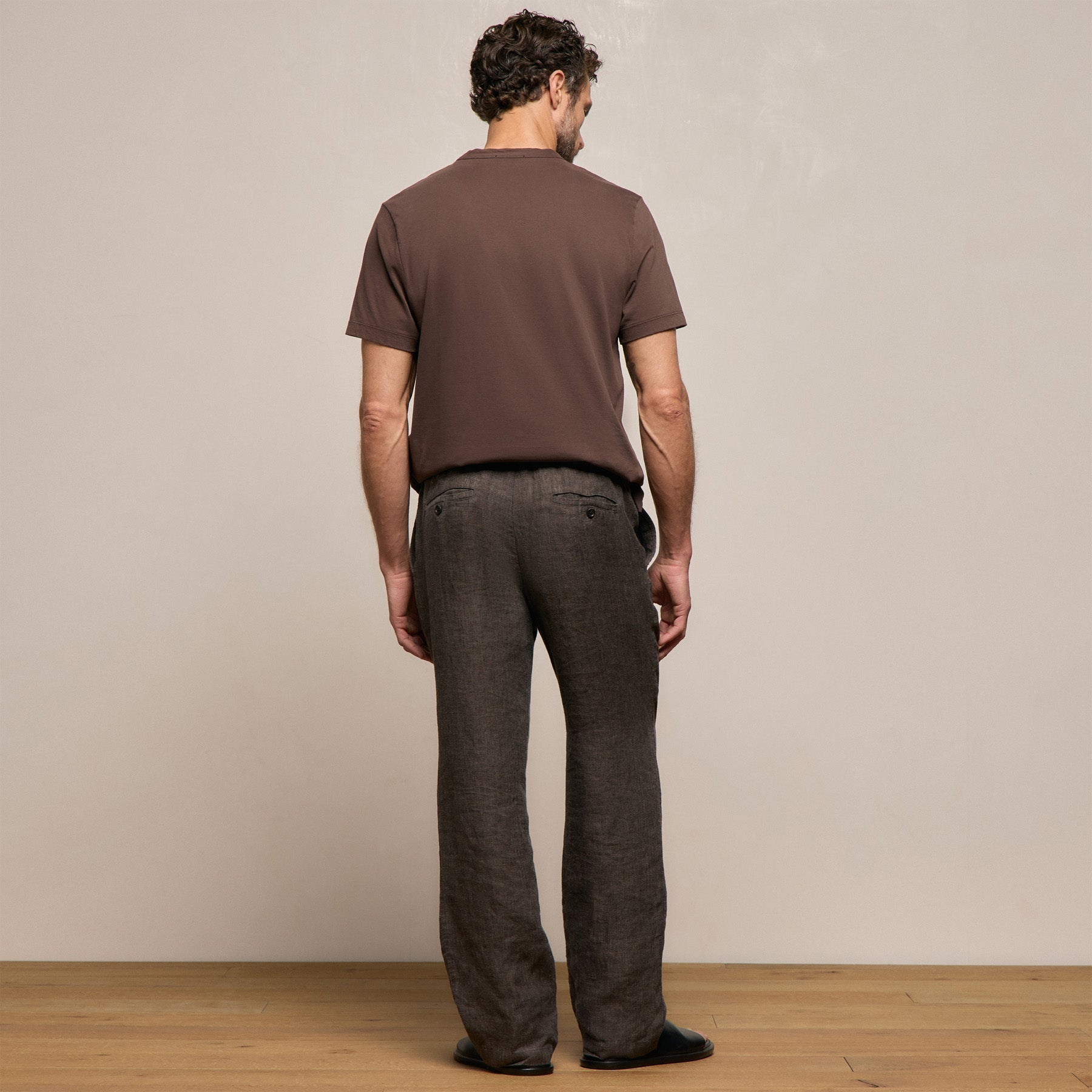 Montecito Linen Pant - Bark