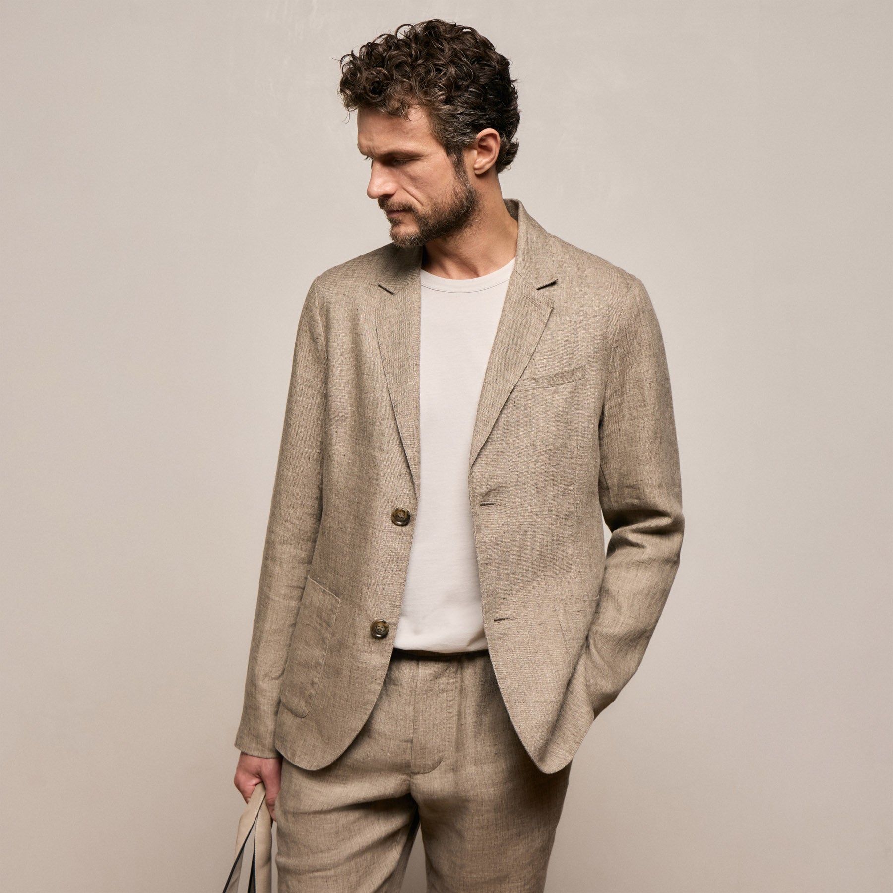 Montecito Linen Blazer - Soft Beige