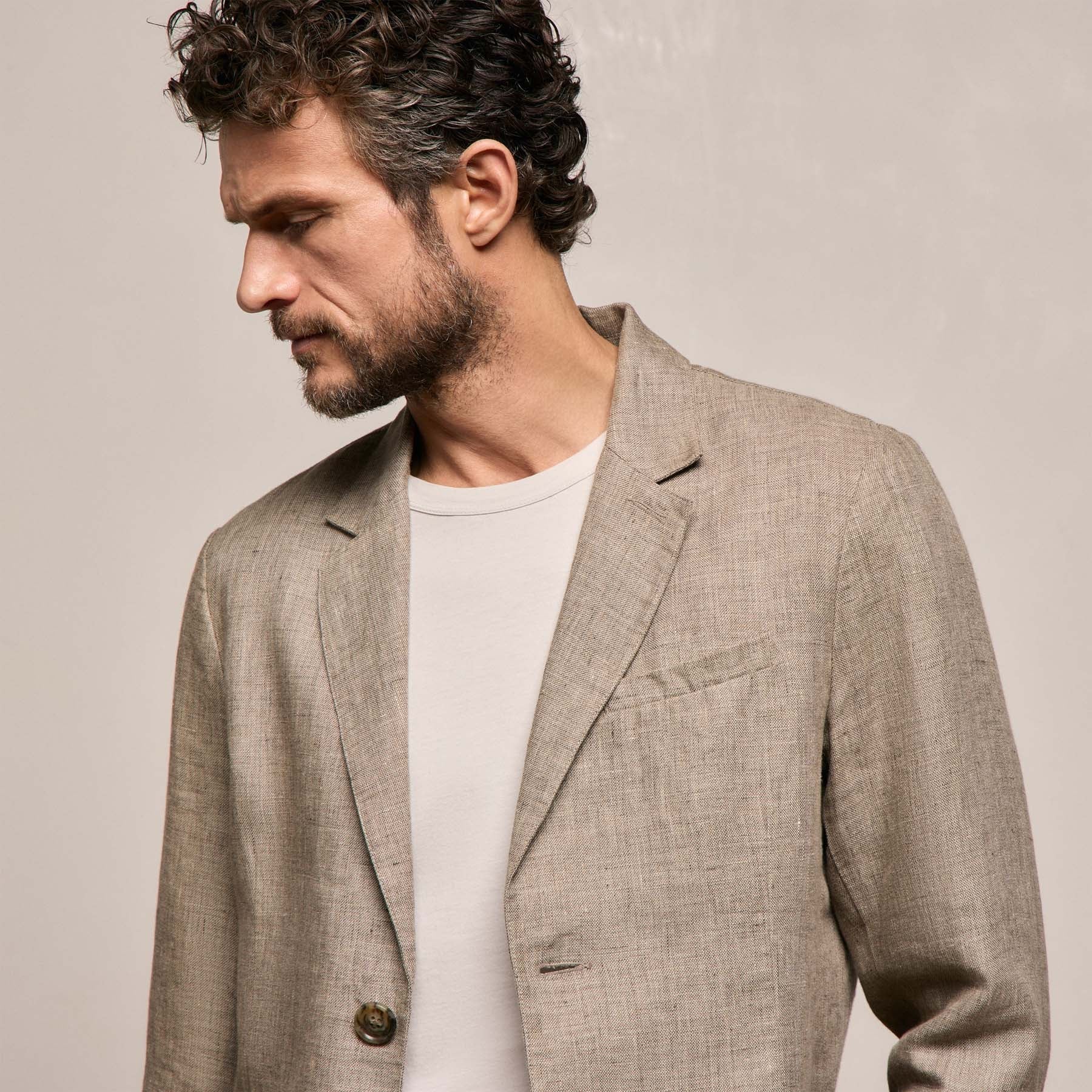 Montecito Linen Blazer - Soft Beige
