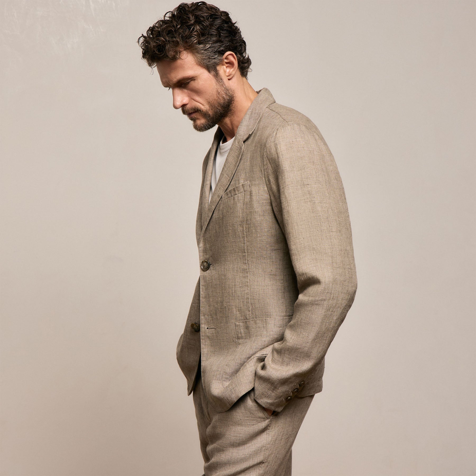 Montecito Linen Blazer - Soft Beige