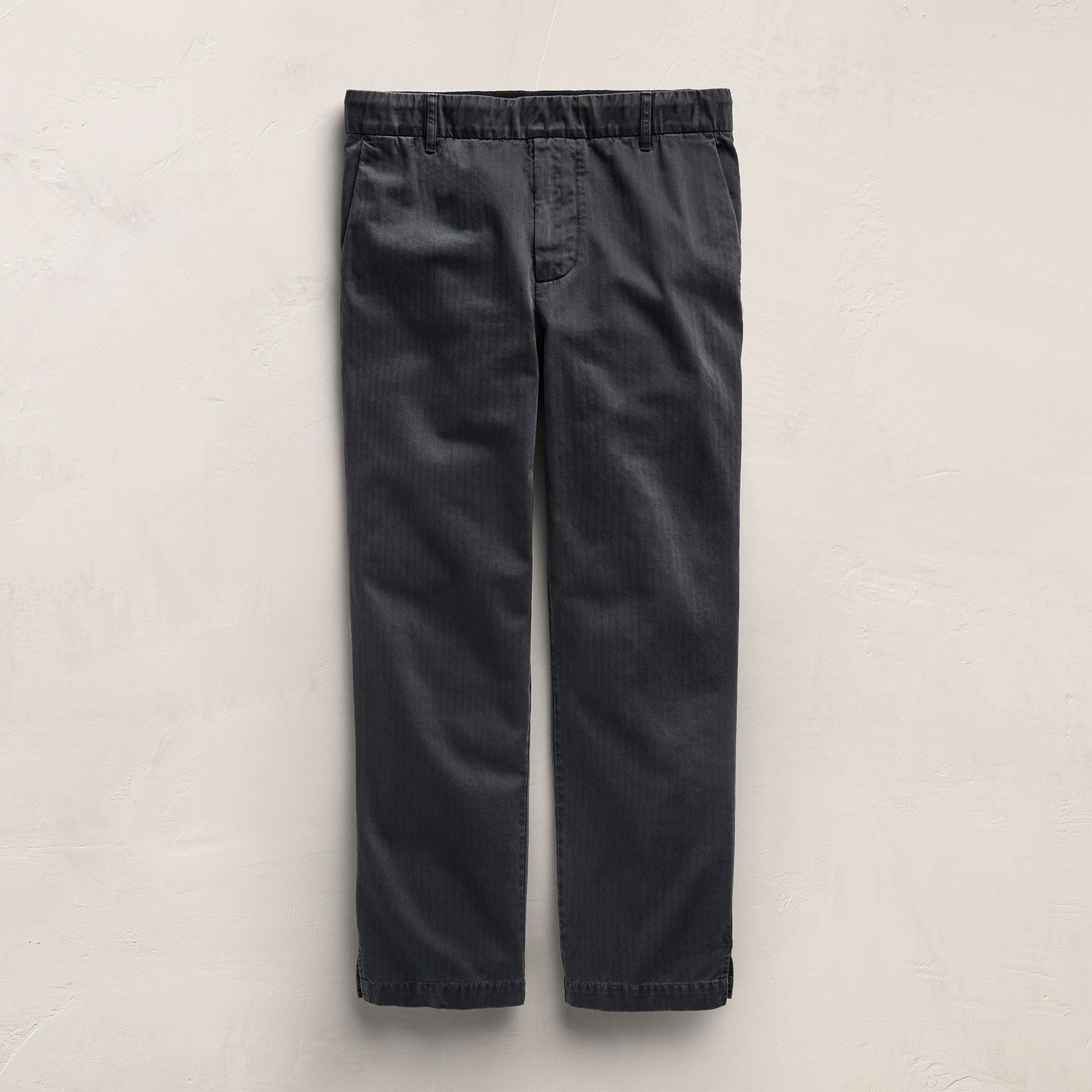 Herringbone Twill Trouser - Blue Noir Pigment