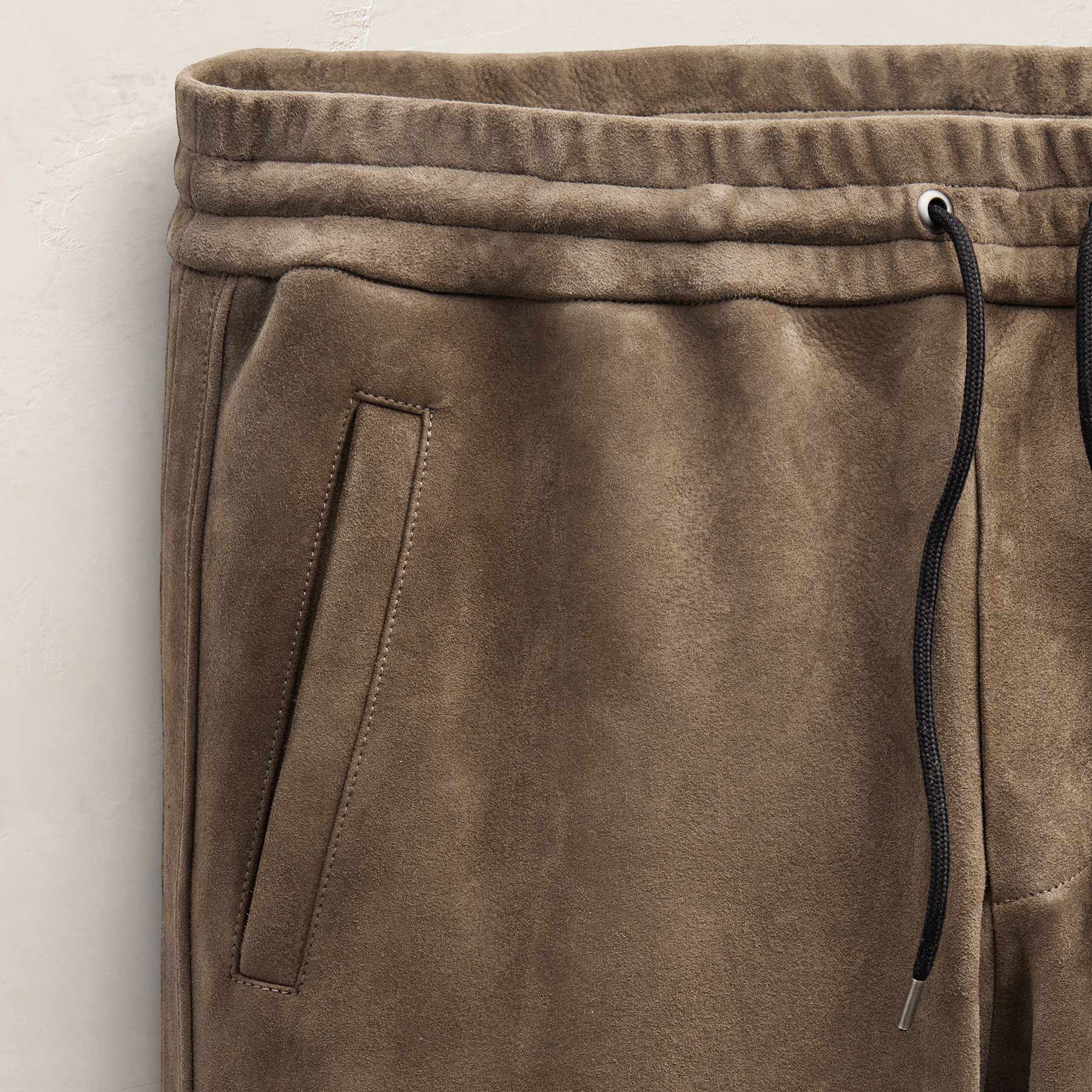 Suede Track Pant - Caribou