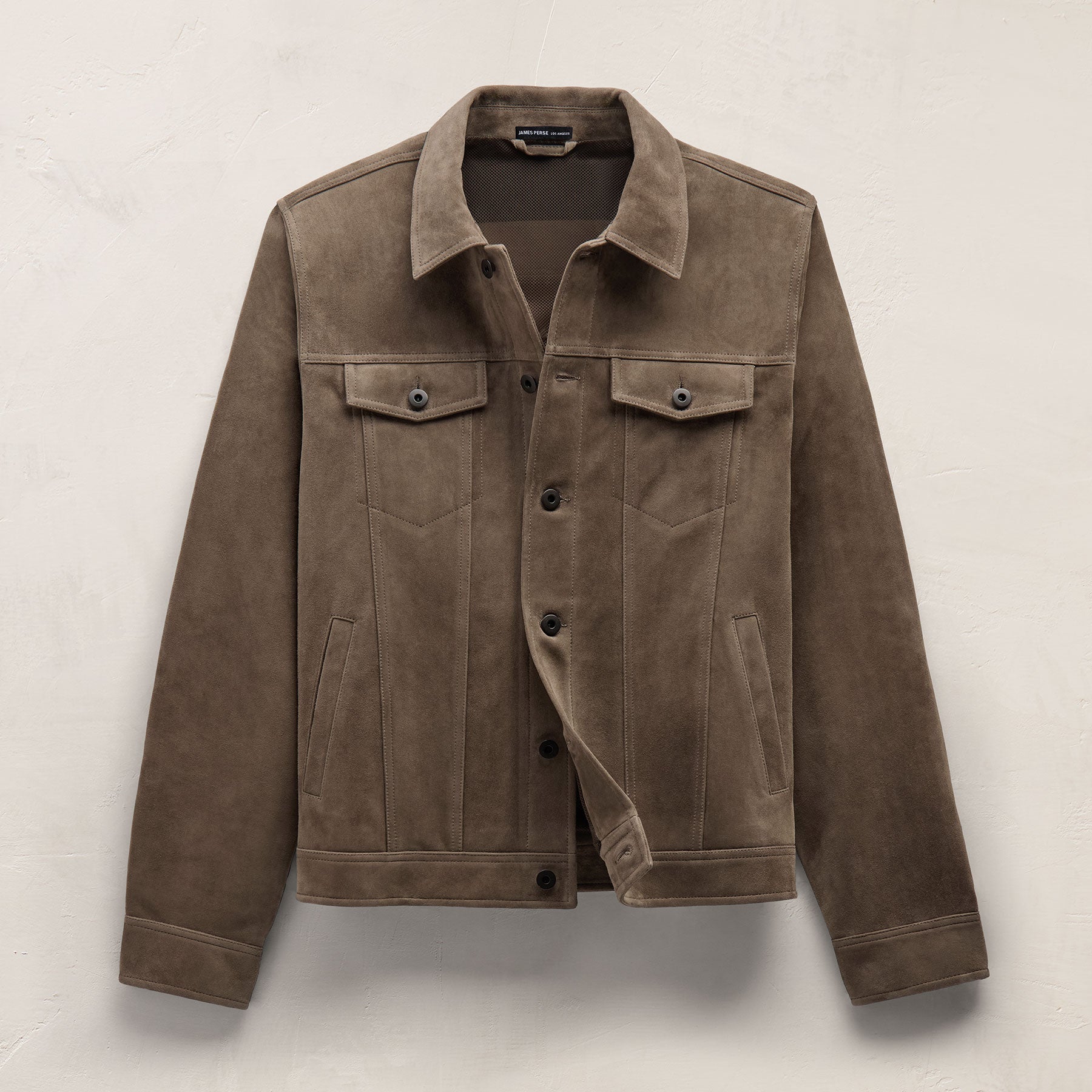 Suede Trucker Jacket - Caribou