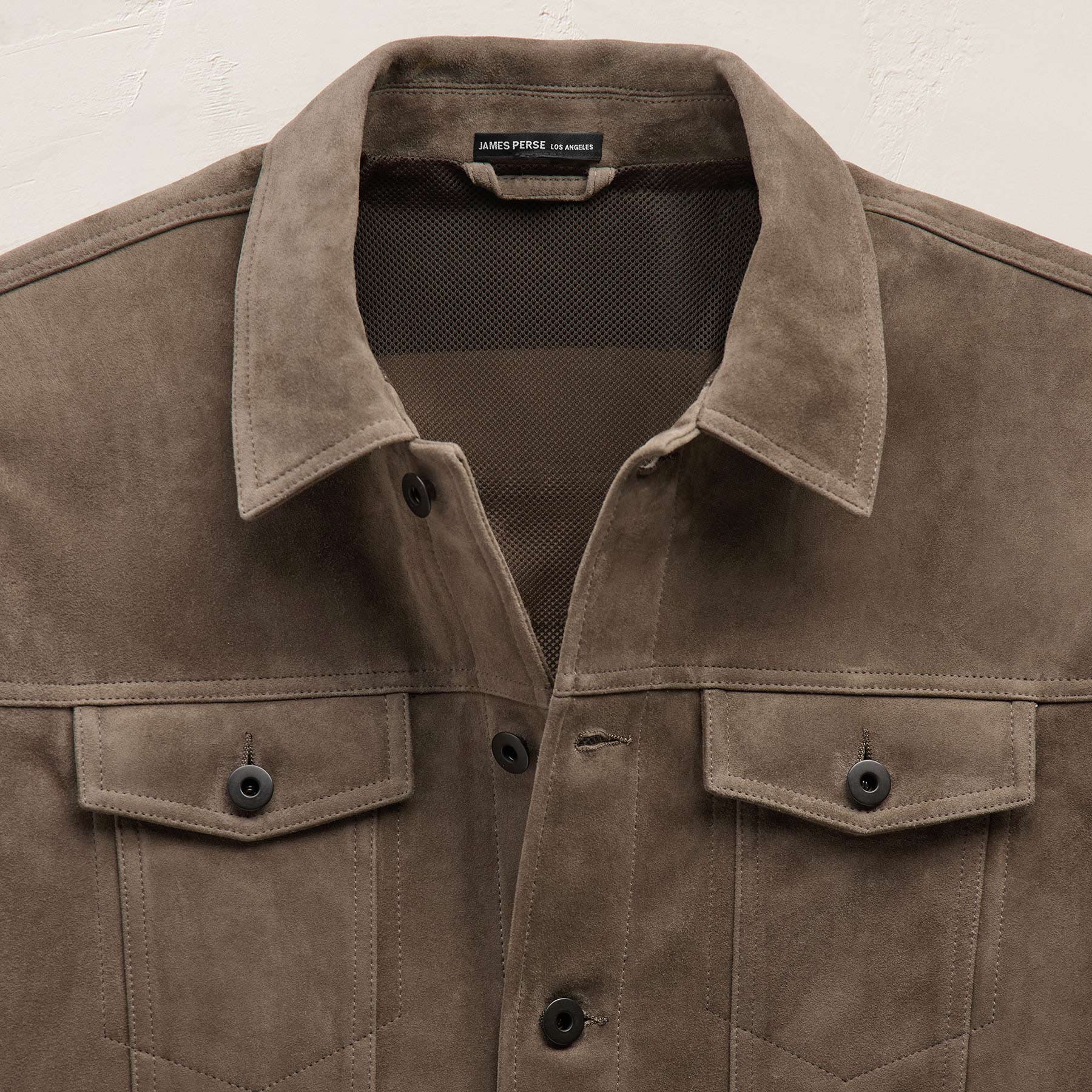 Suede Trucker Jacket - Caribou