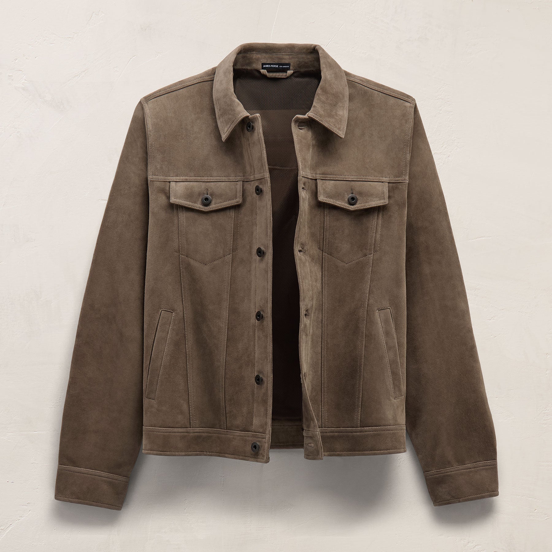 Suede Trucker Jacket - Caribou