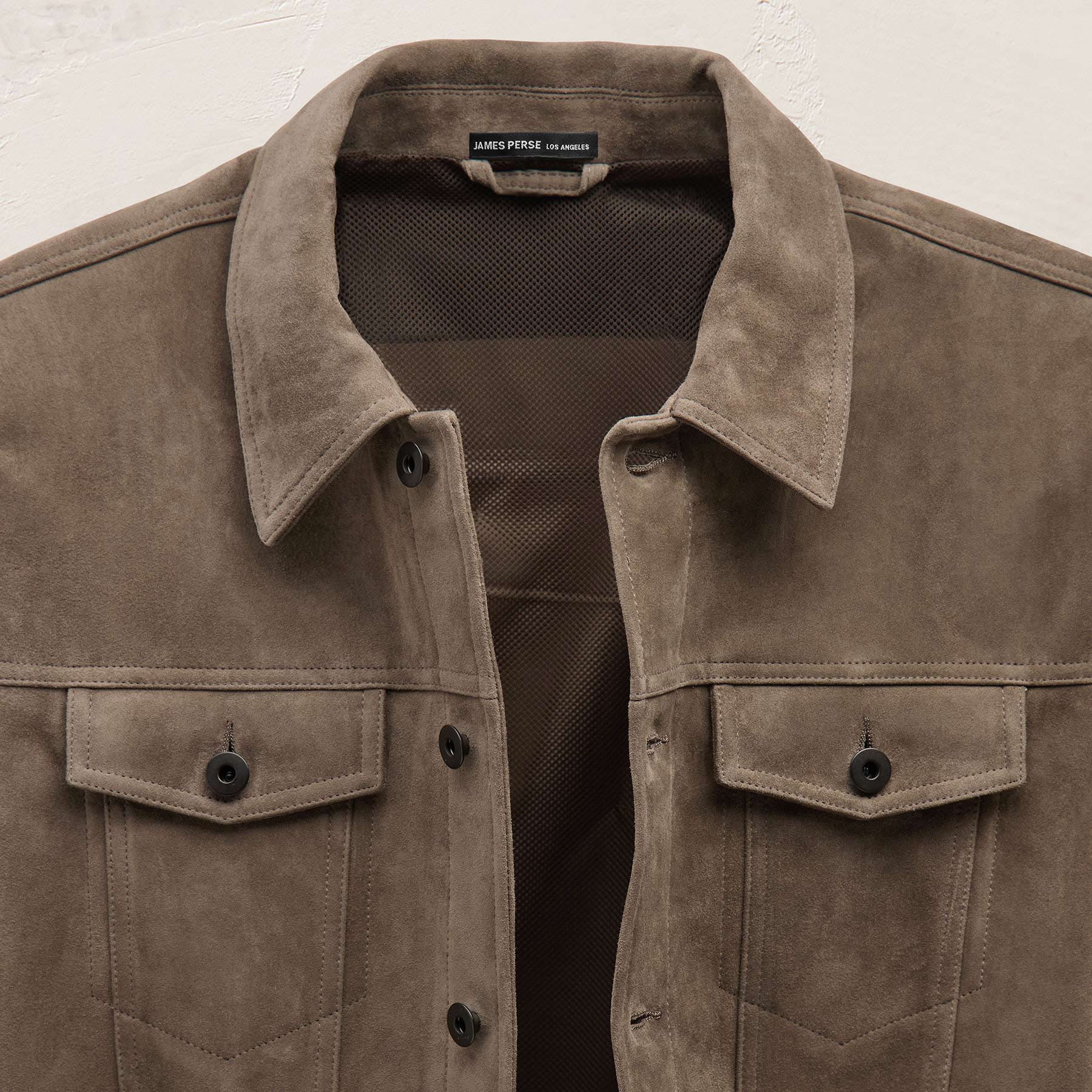 Suede Trucker Jacket - Caribou