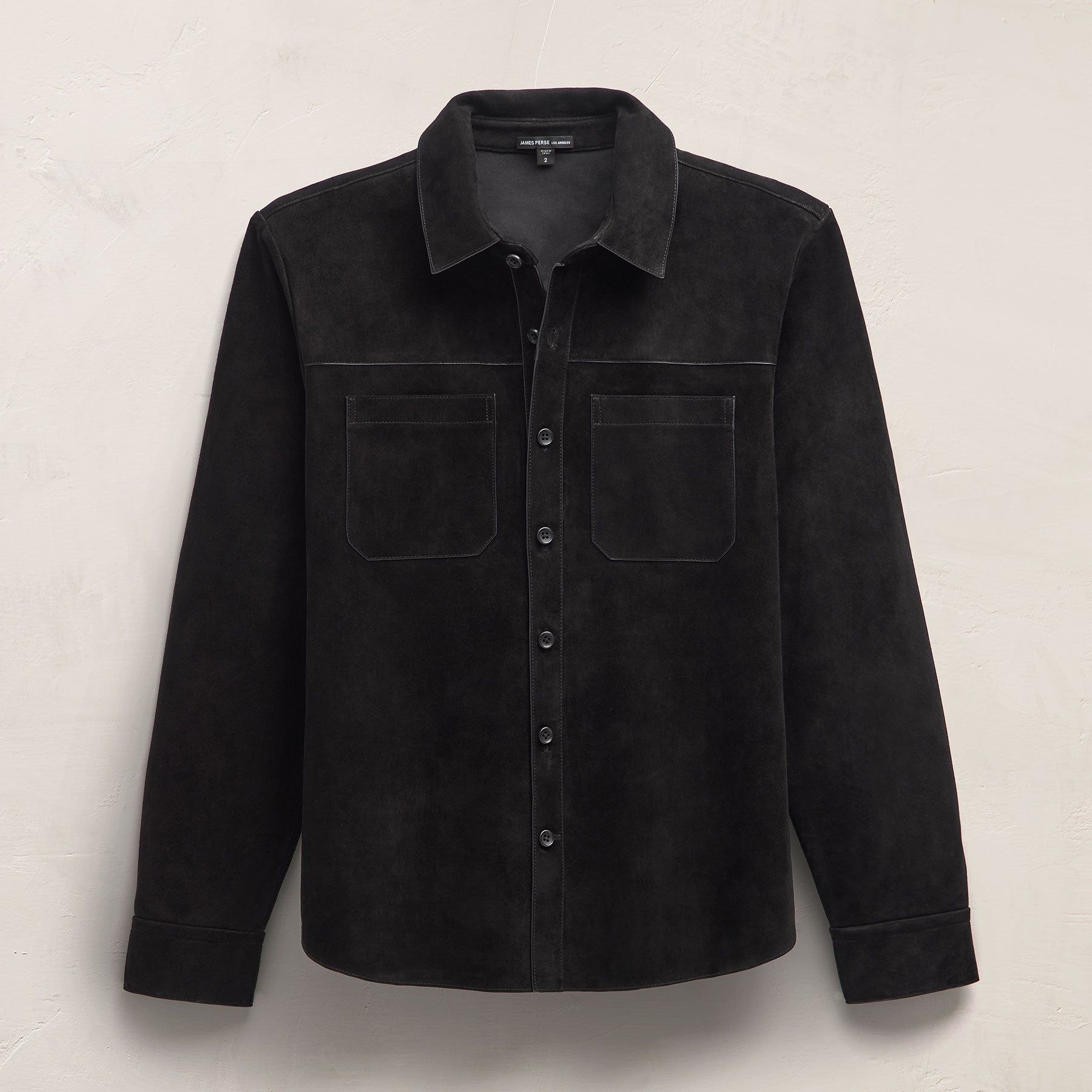 Suede Western Shirt - Black