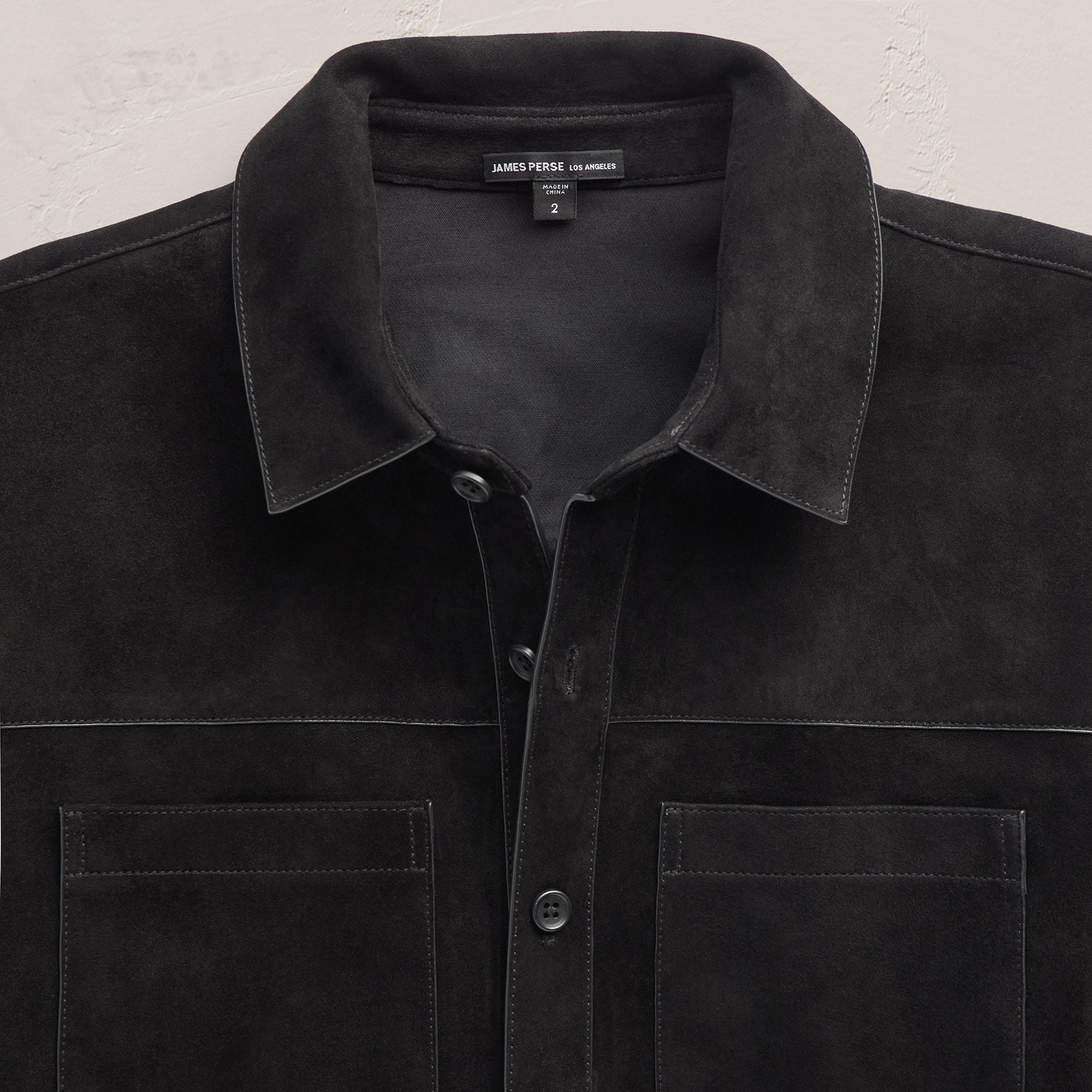 Suede Western Shirt - Black