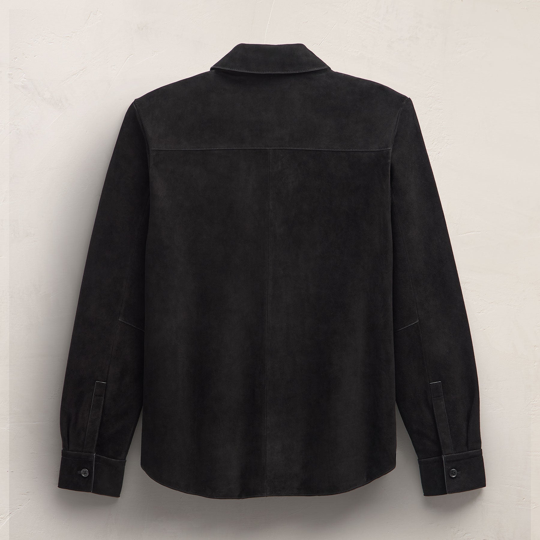 Suede Western Shirt - Black