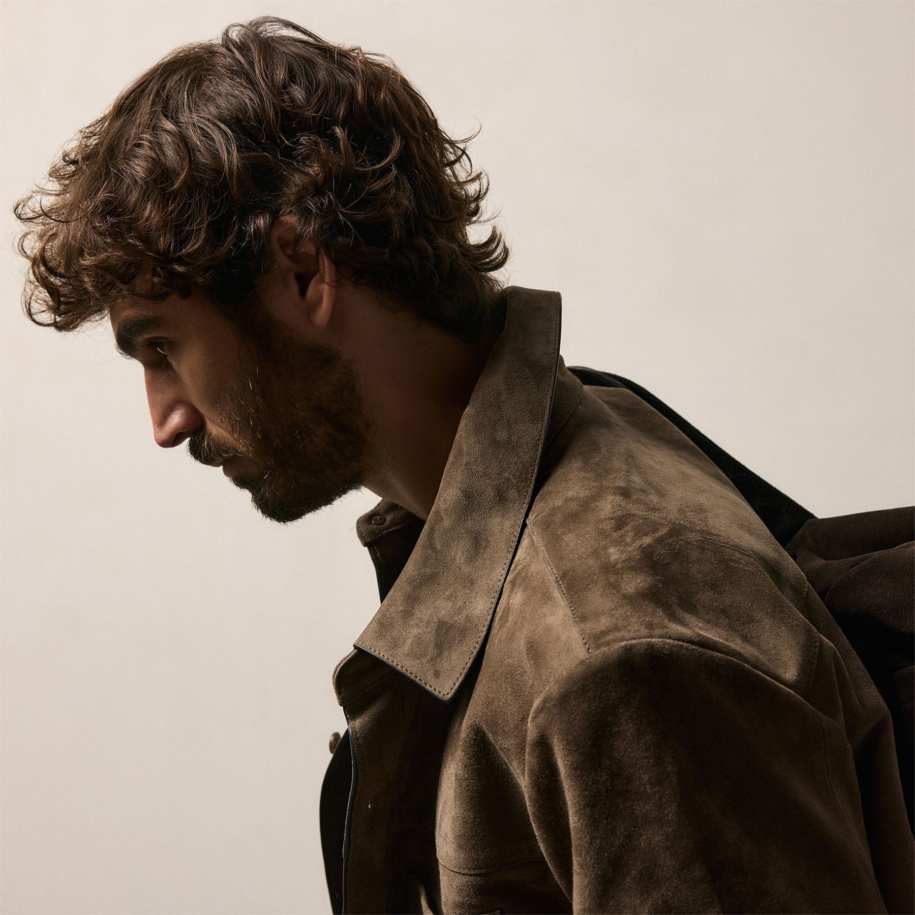 Suede Western Shirt - Caribou