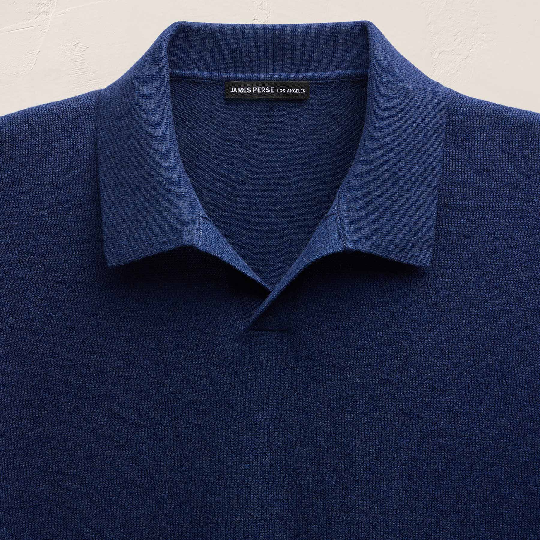 Cotton Cashmere Polo - Admiral