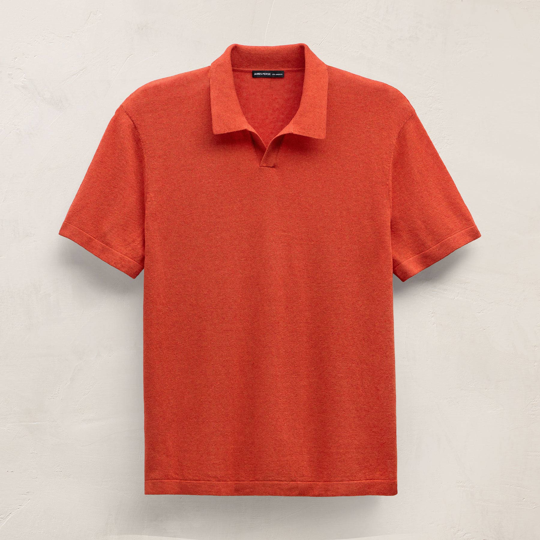 Cotton Cashmere Polo - Blood Orange