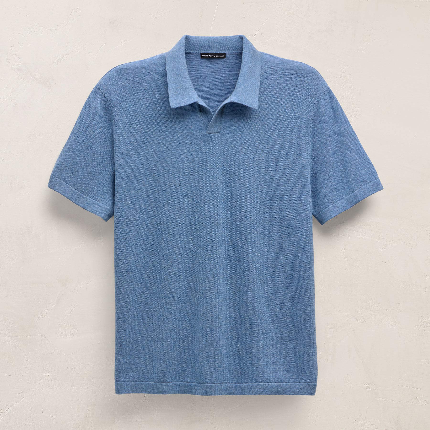 Cotton Cashmere Polo - Denim
