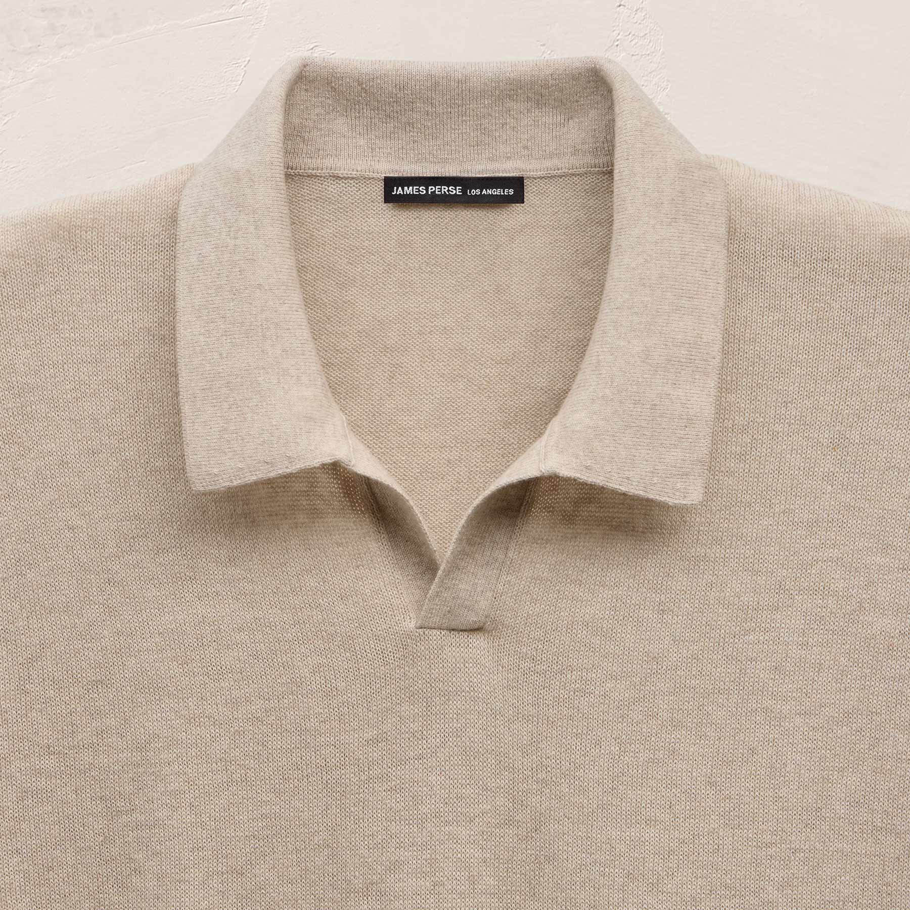Cotton Cashmere Polo - Wheat