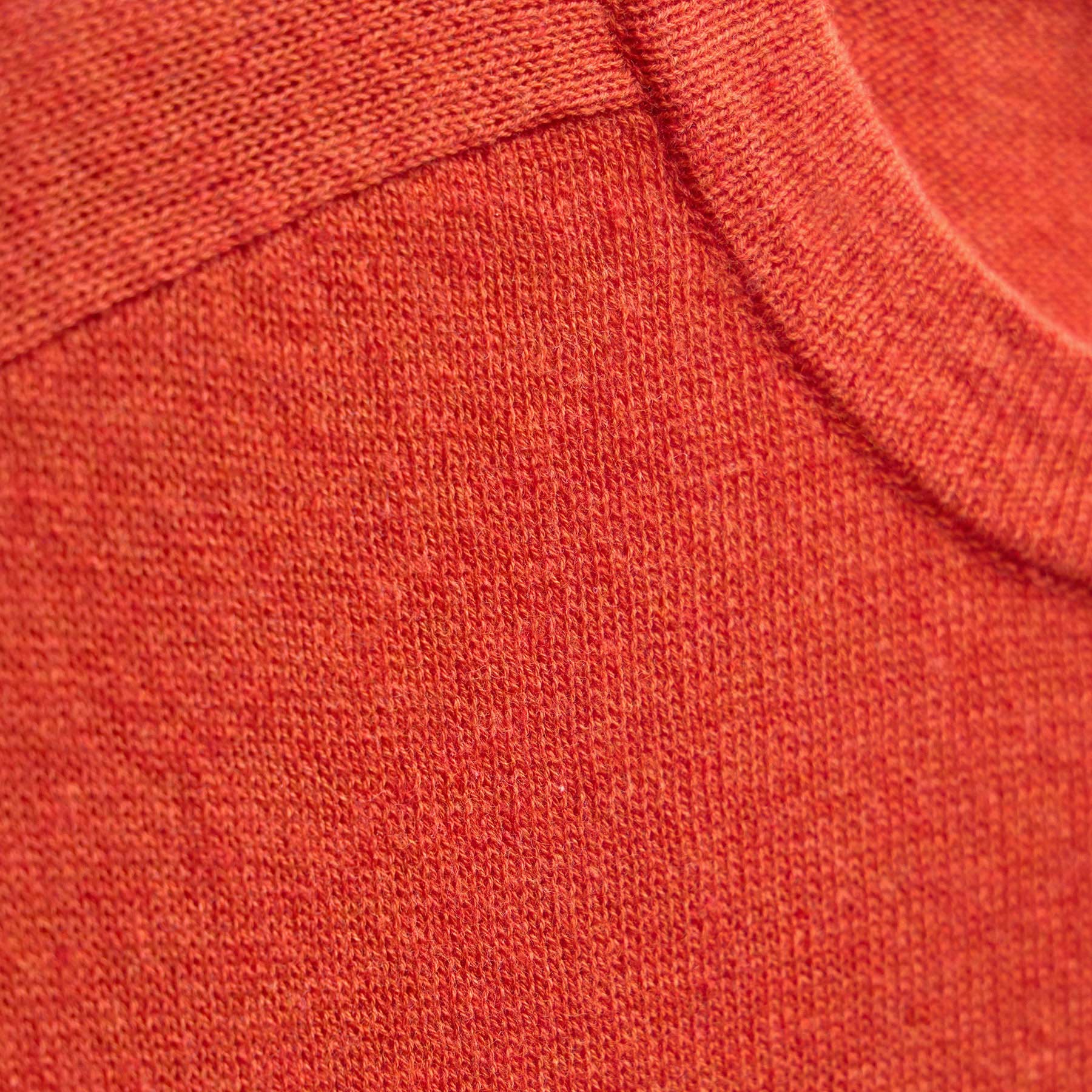 Cotton Cashmere Raglan Crew - Blood Orange