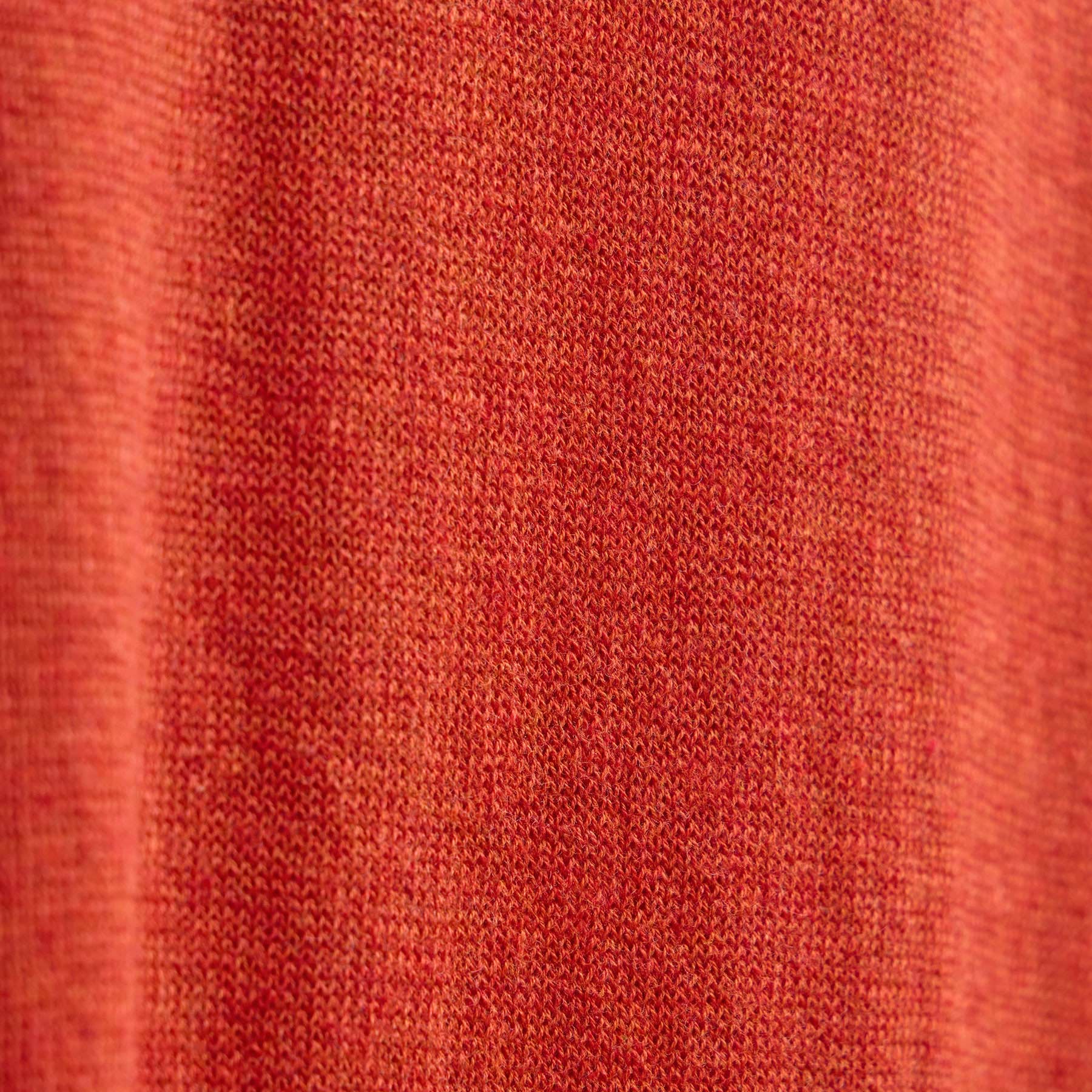 Cotton Cashmere Raglan Crew - Blood Orange