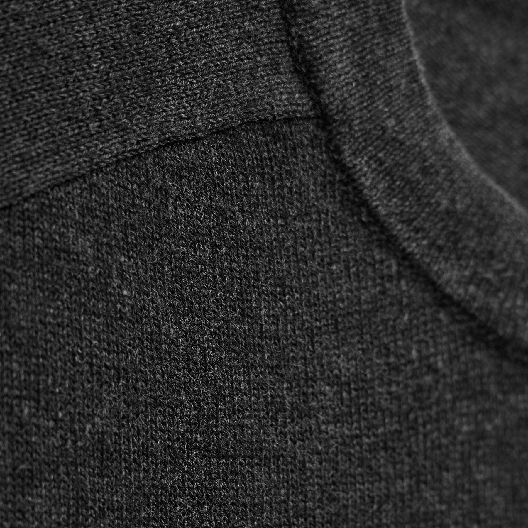 Cotton Cashmere Raglan Crew - Coal