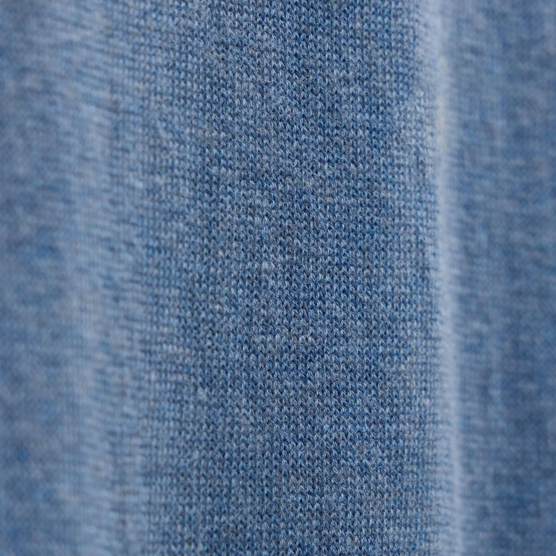 Cotton Cashmere Raglan Crew - Denim