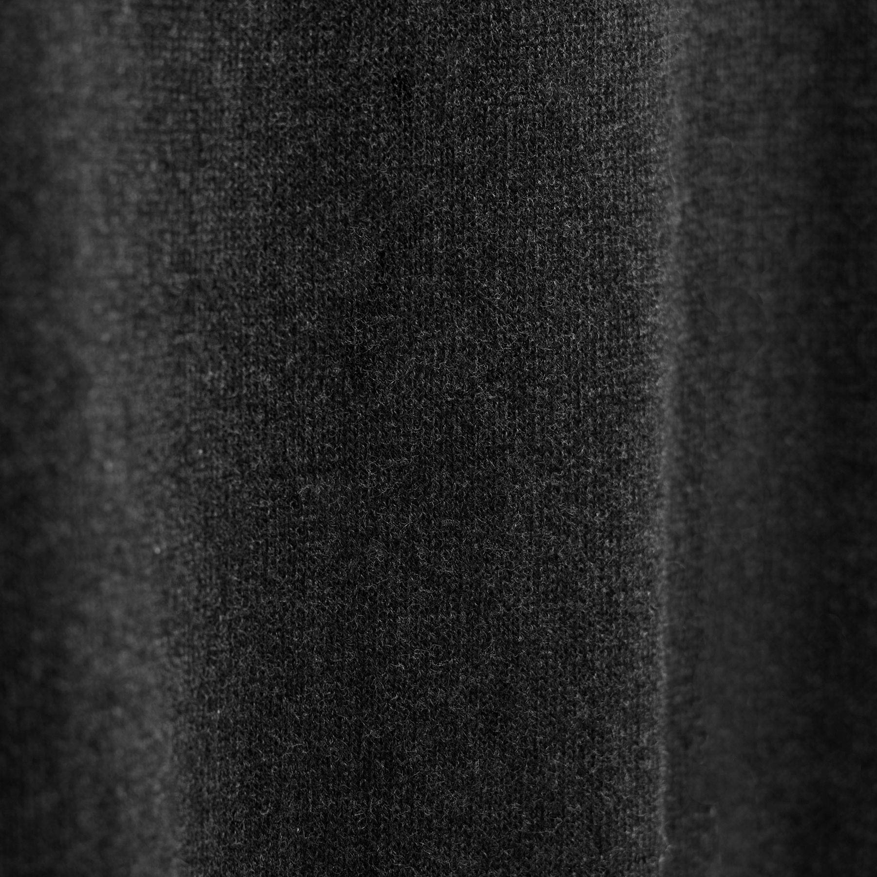 Cotton Cashmere Half Zip - Coal