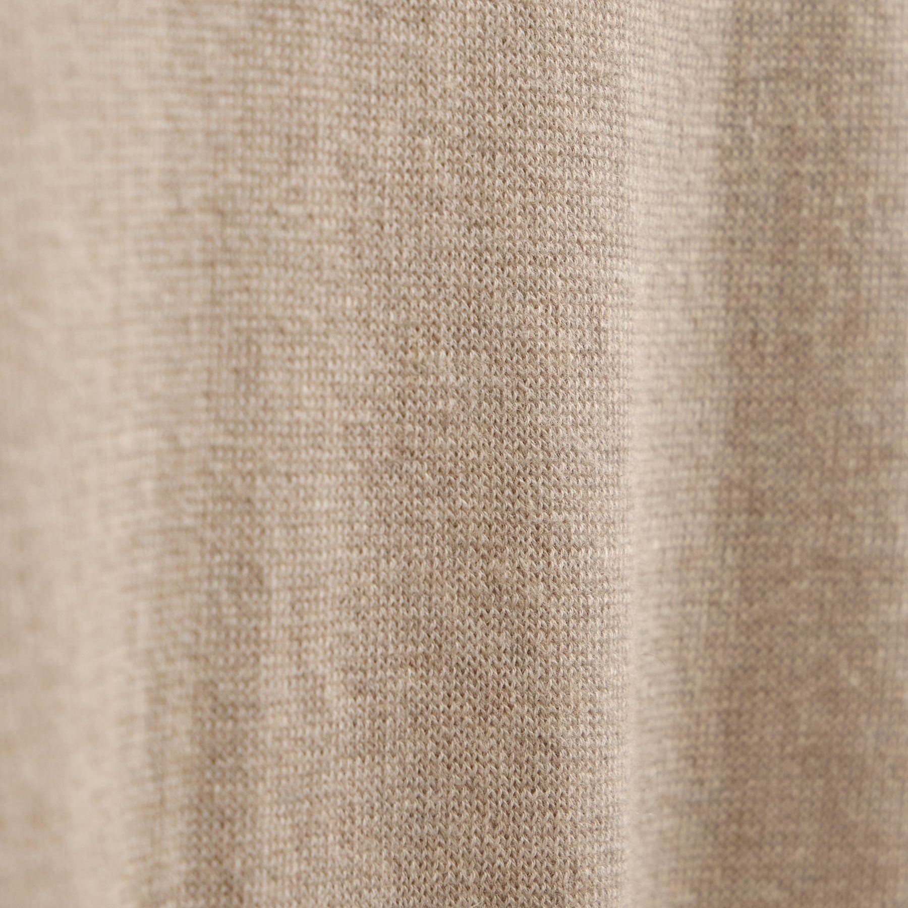 Cotton Cashmere Half Zip - Wheat