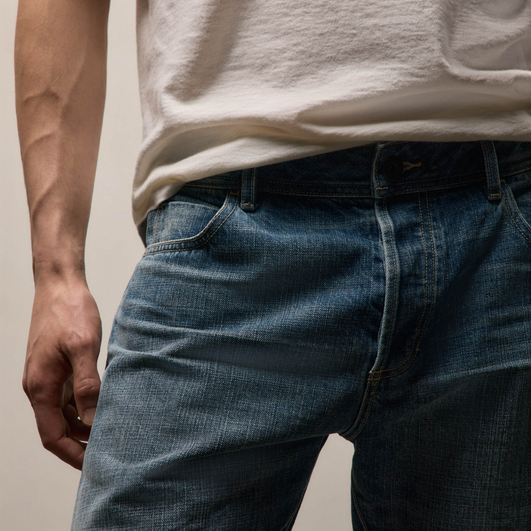 Classic Denim Pant - Medium Wash