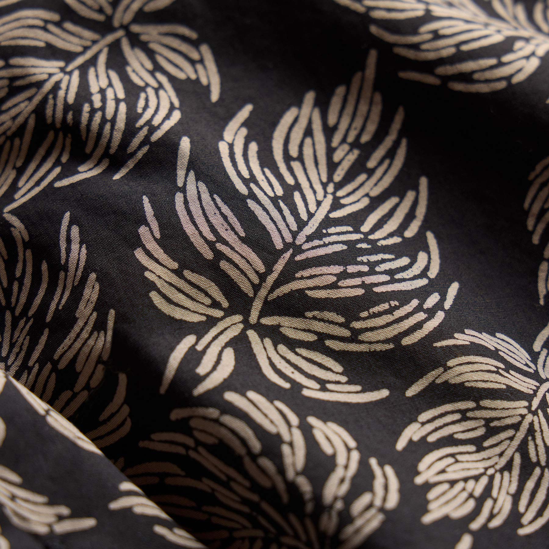 Palm Printed Shirt - Black/Stone Pigment