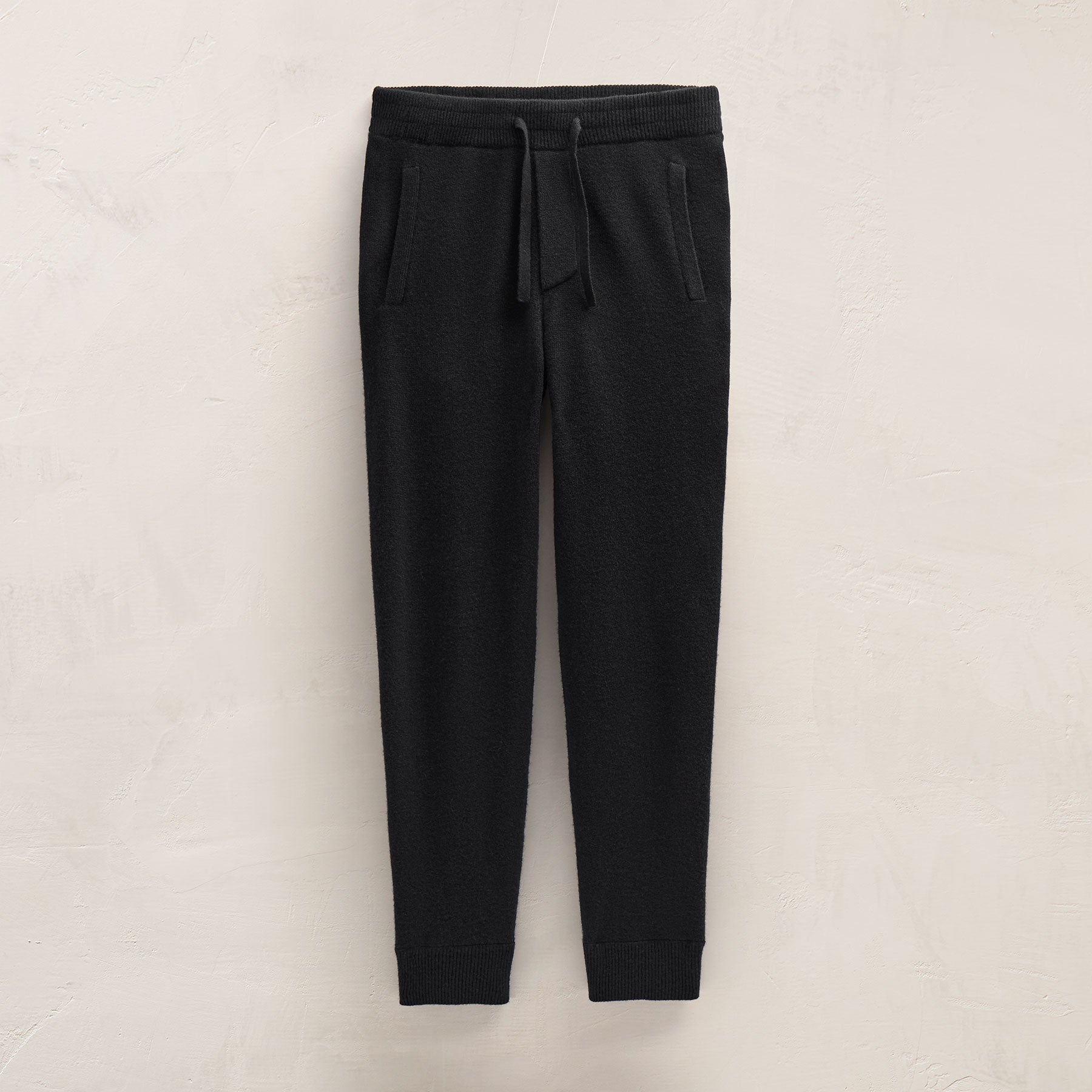 Recycled Cashmere Track Pant With Pockets - Black