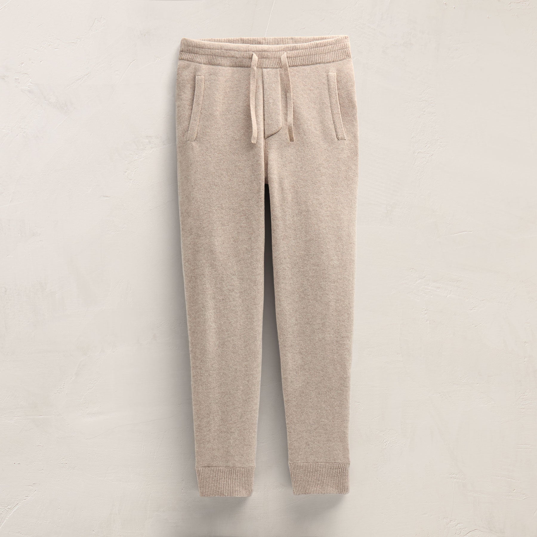Recycled Cashmere Track Pant With Pockets - Stone