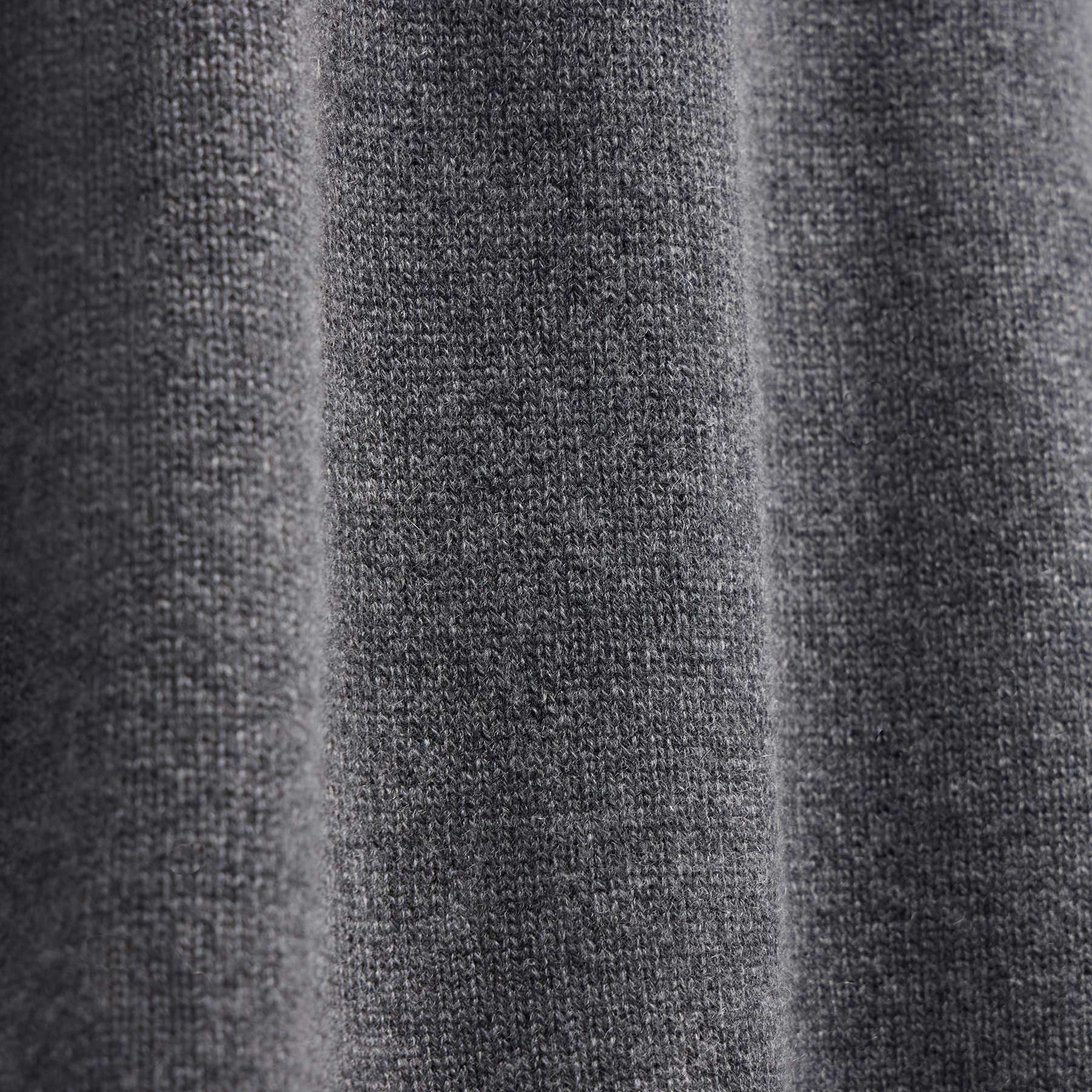 Recycled Cashmere Full Zip Sweater - Flannel