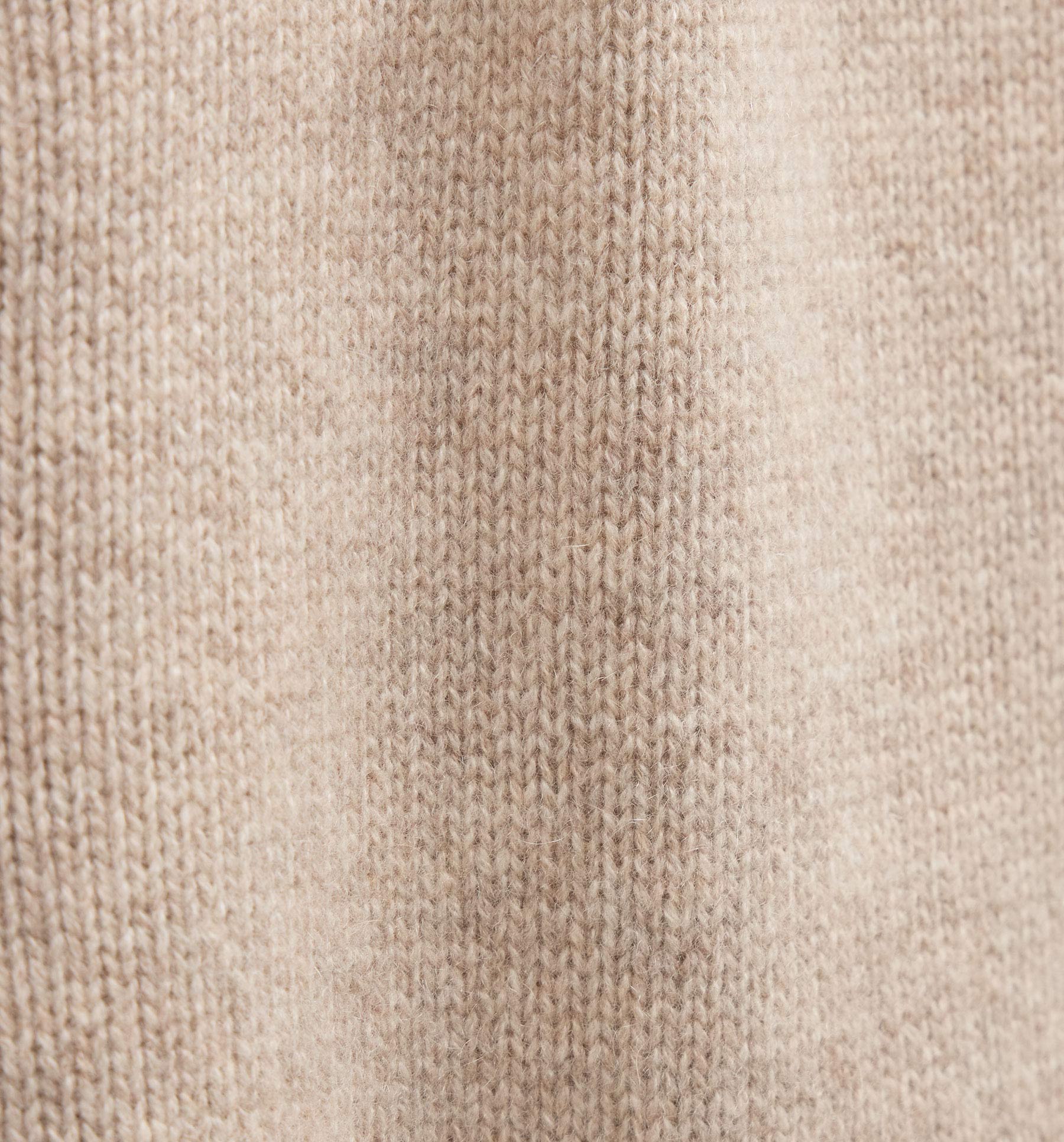 Recycled Cashmere Full Zip Sweater - Stone