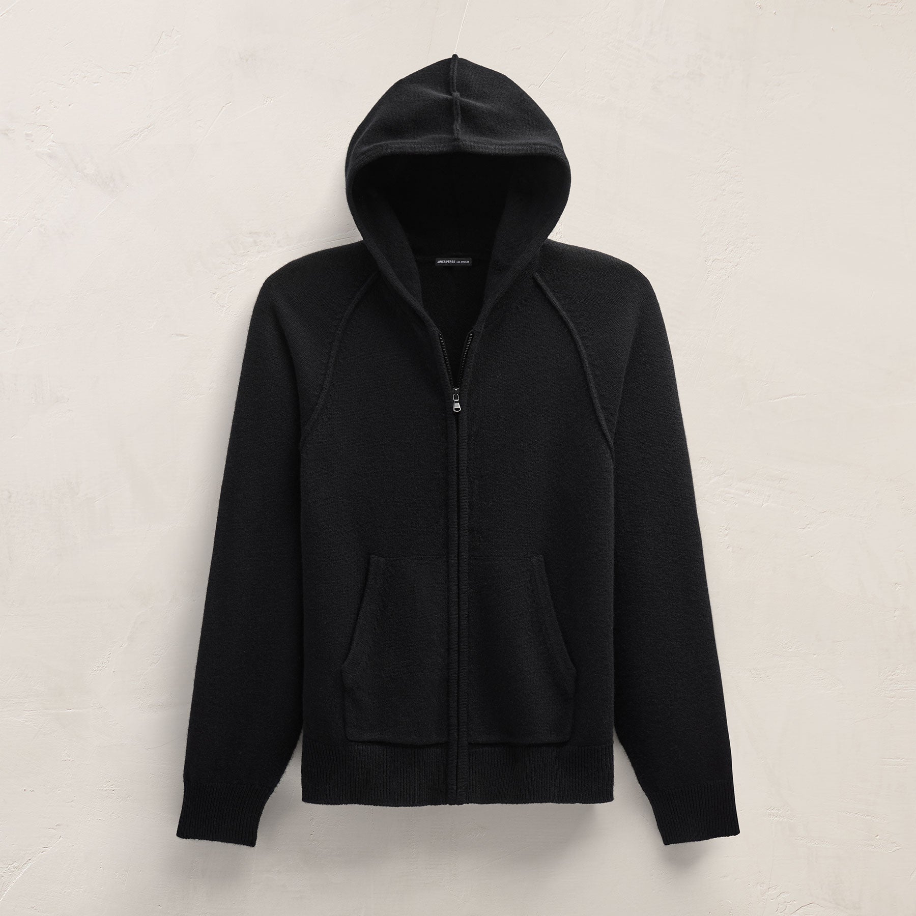 Recycled Cashmere Track Jacket - Black