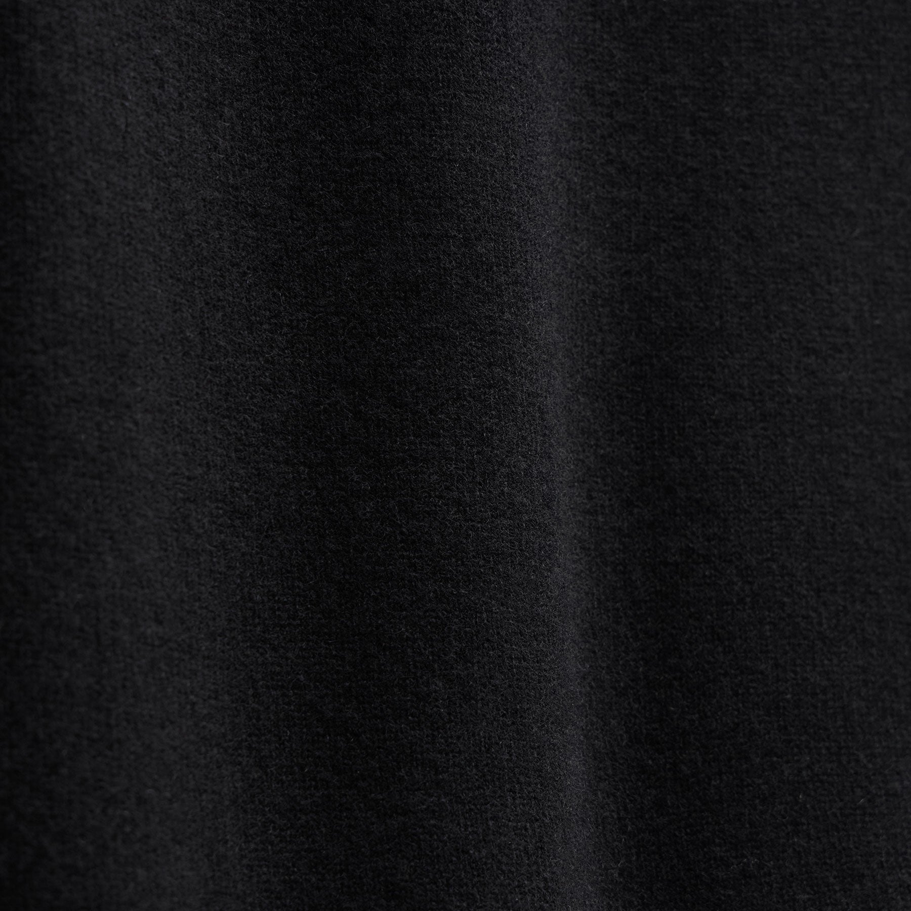 Recycled Cashmere Crew Sweater - Black