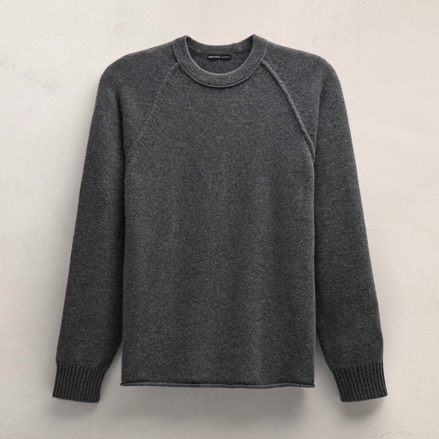 Recycled Cashmere Crew Sweater - Flannel