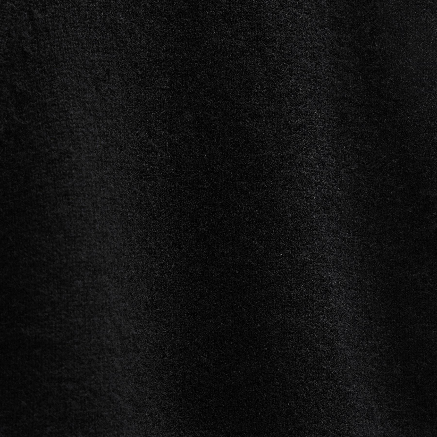 Recycled Cashmere Hooded Pullover - Black