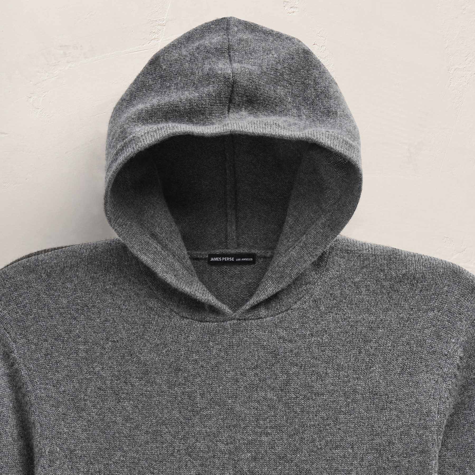 Recycled Cashmere Hooded Pullover - Flannel