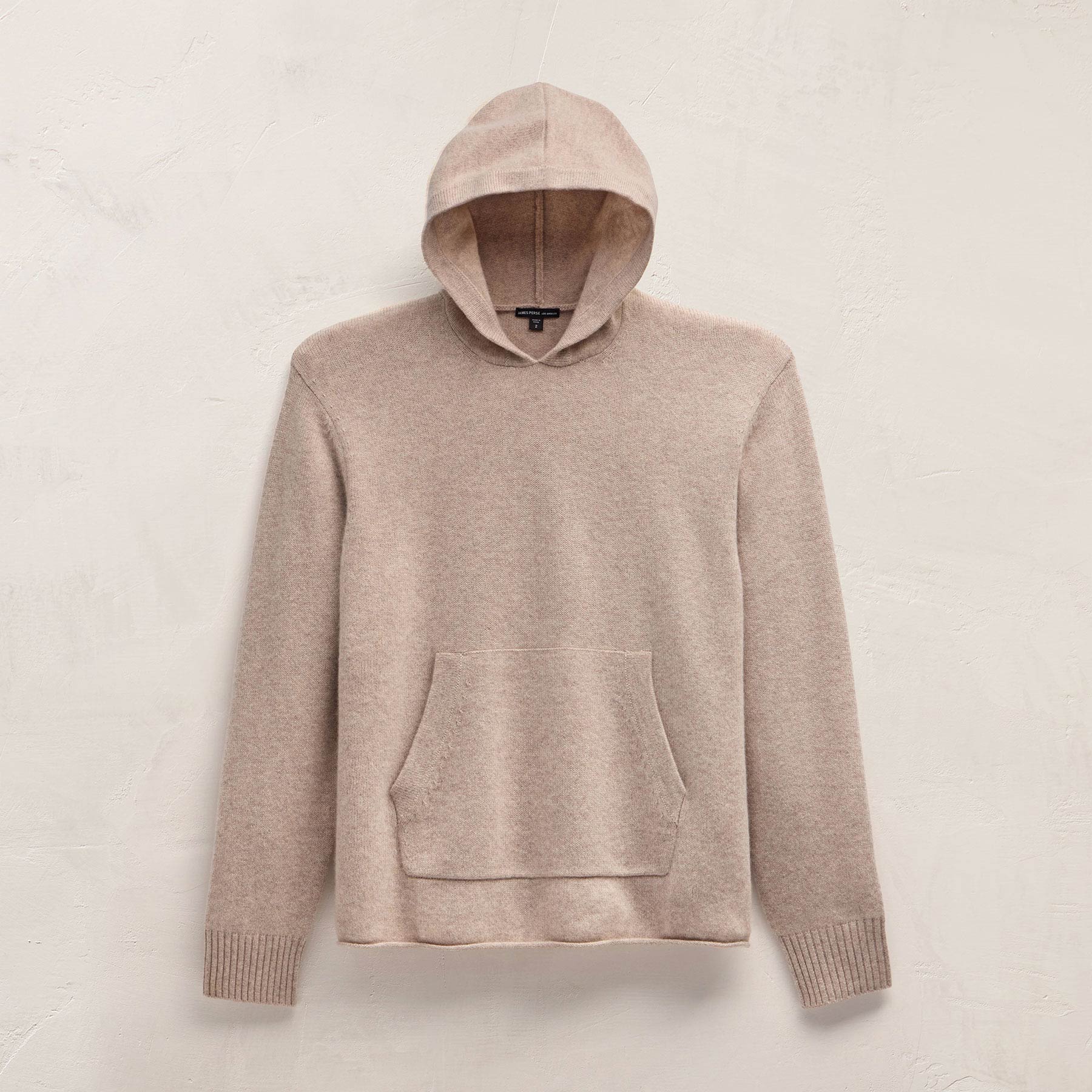 Recycled Cashmere Hooded Pullover - Stone