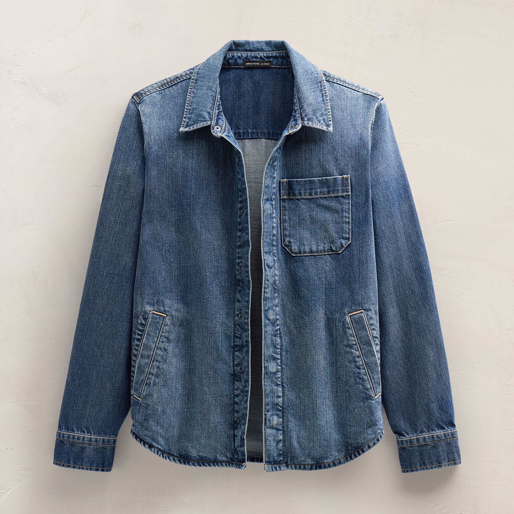 Denim Shirt Jacket - Medium Wash