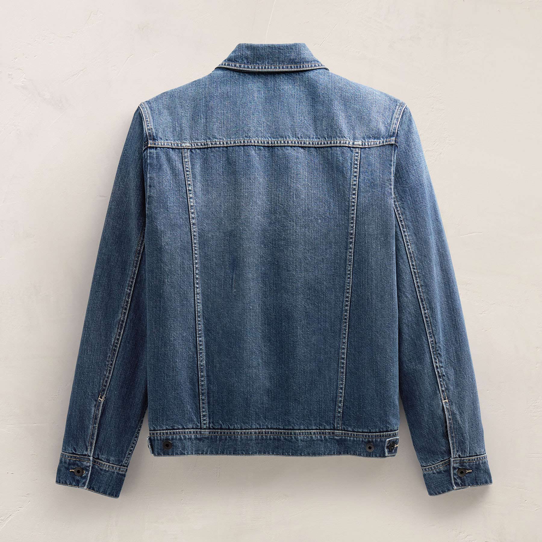 Lined Denim Trucker Jacket - Medium Wash