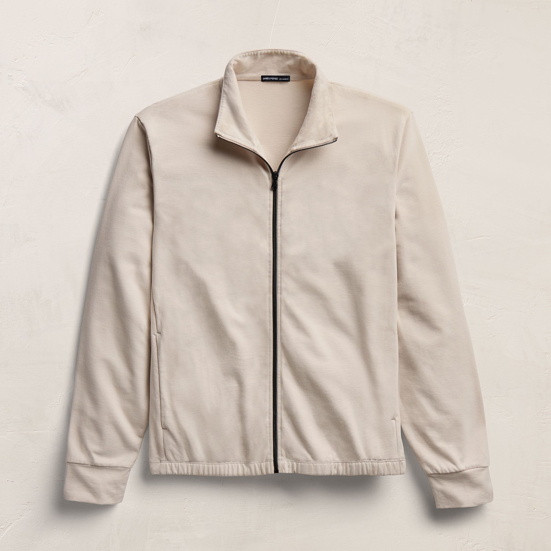 Organic Sueded Jersey Jacket - Pearl