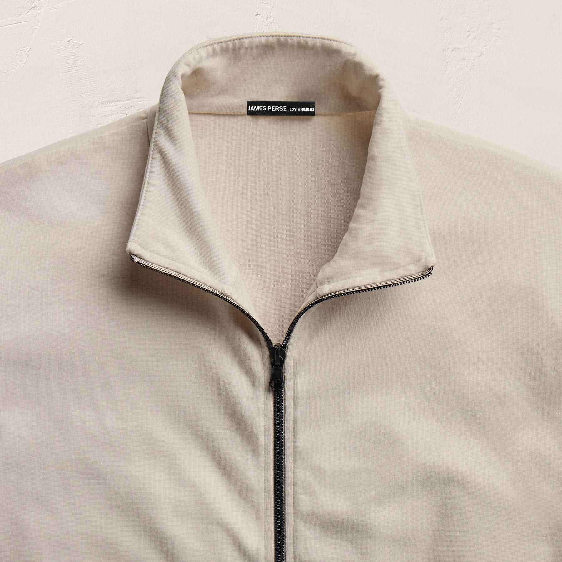Organic Sueded Jersey Jacket - Pearl